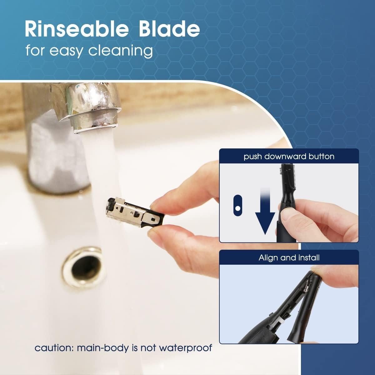 Recortador de Cejas Eléctrico Funstant a Batería Negro Humo