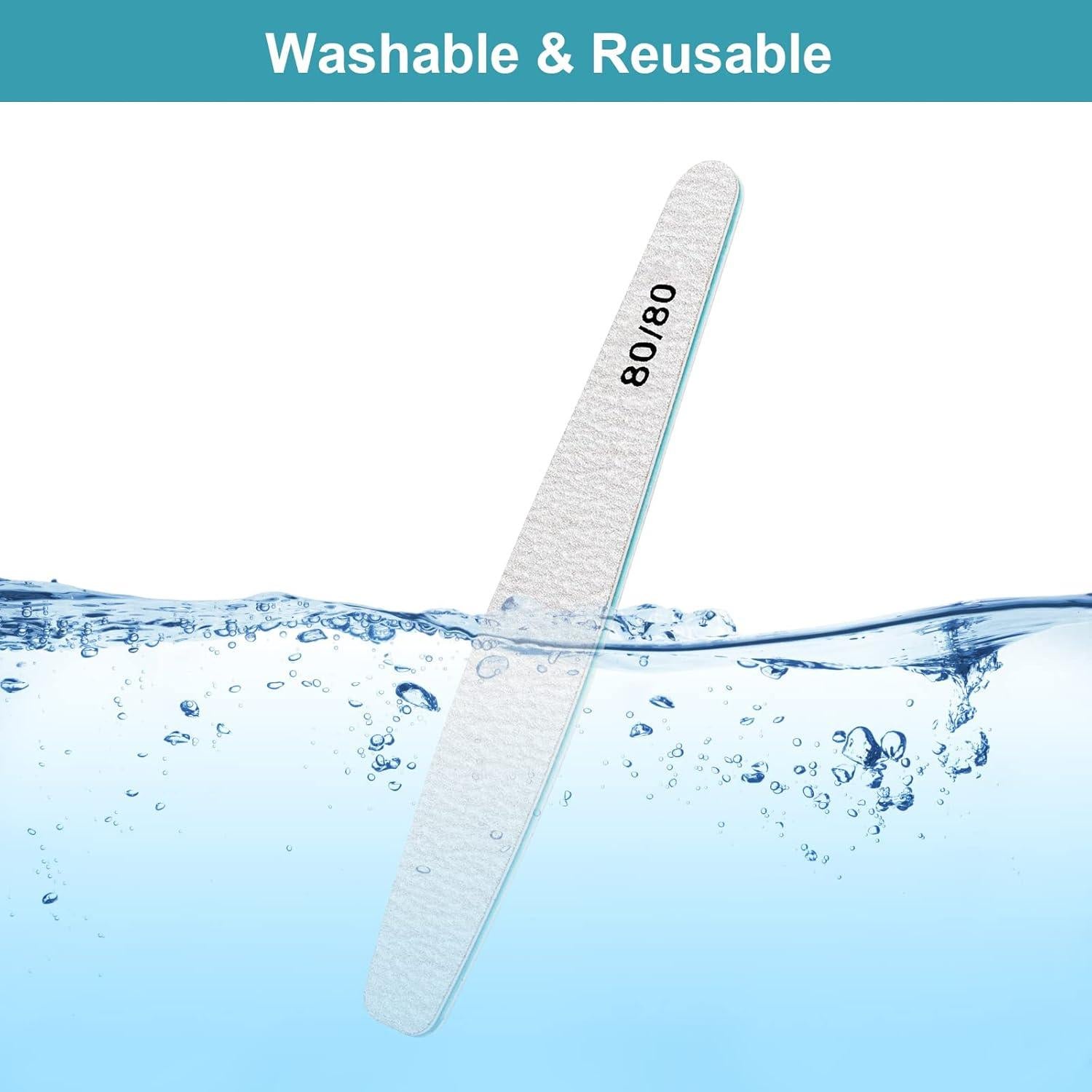 15 Limas de Uñas 80/80 Diesisa para Manicura Profesional