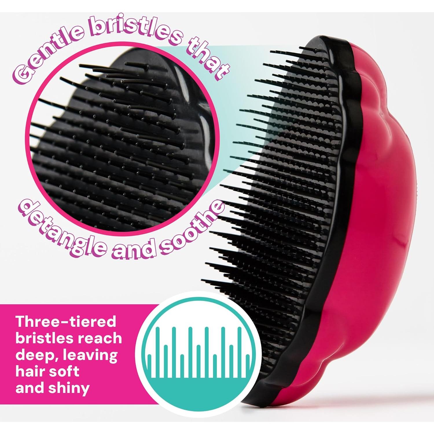 Cepillo Desenredante Knot Genie Acuamarina para Niños - Sin Dolor