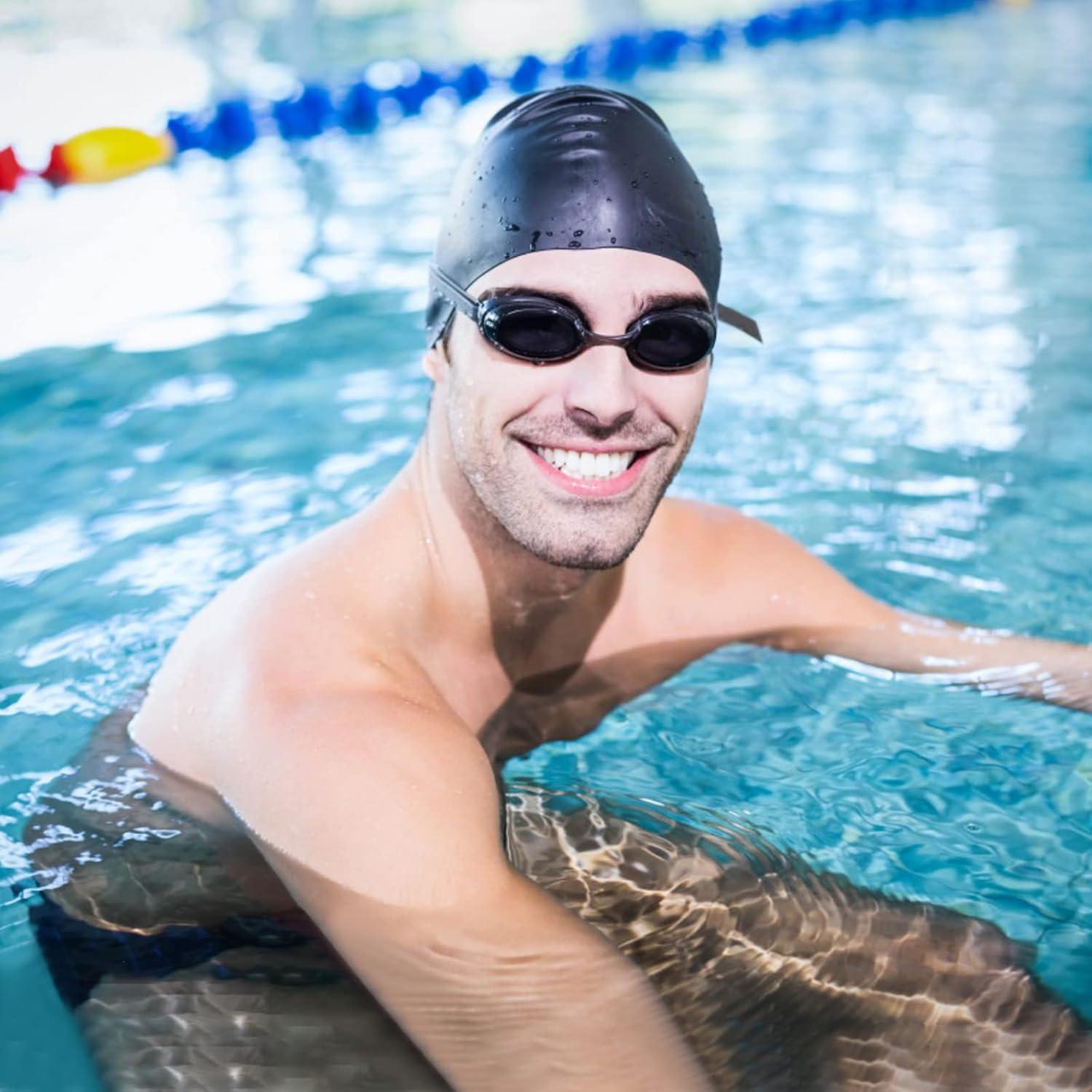 Paquete de 2 Gorras de Natación Silicona Tashippa Unisex