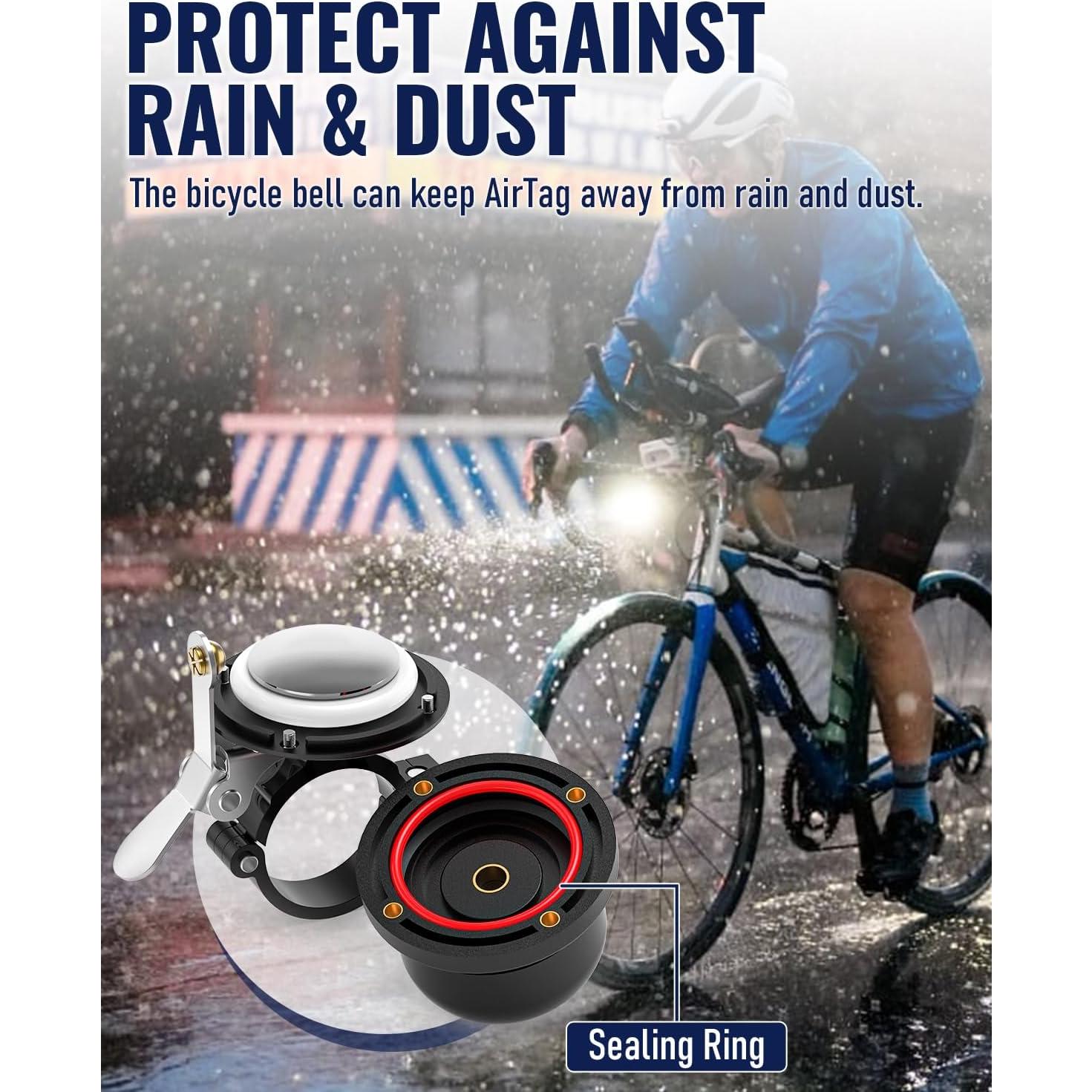 Timbre de bicicleta VICTGOAL VGA802 con soporte para AirTag