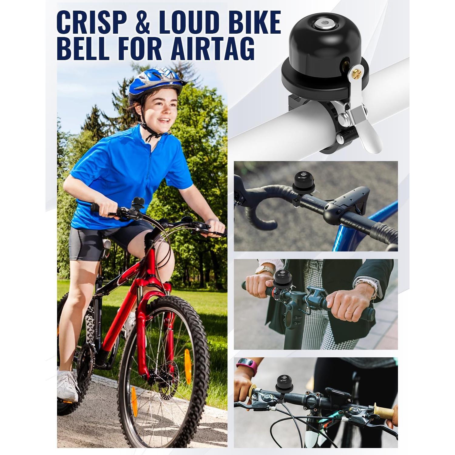 Timbre de bicicleta VICTGOAL VGA802 con soporte para AirTag