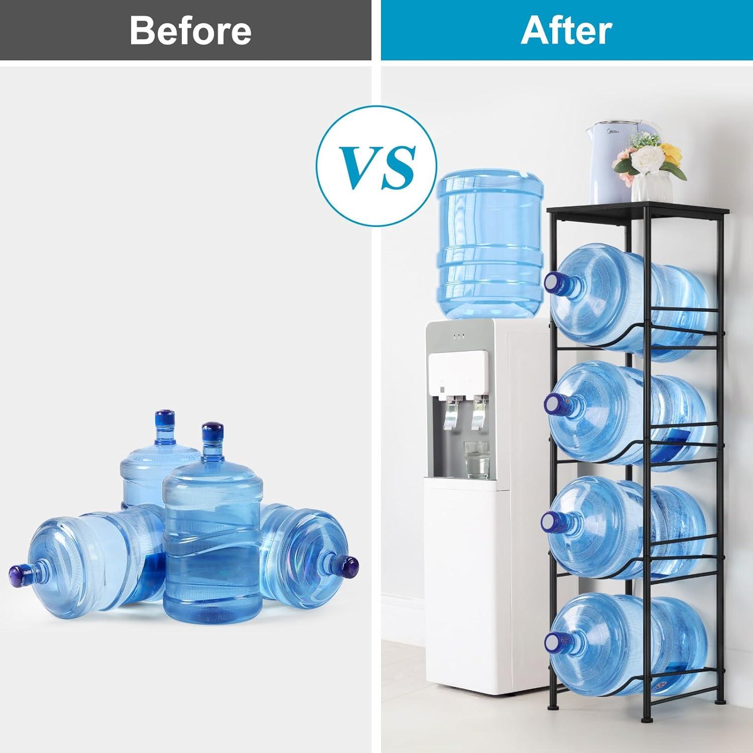 Soporte para Jarras de Agua ETELI 4 Niveles Negro 20 kg