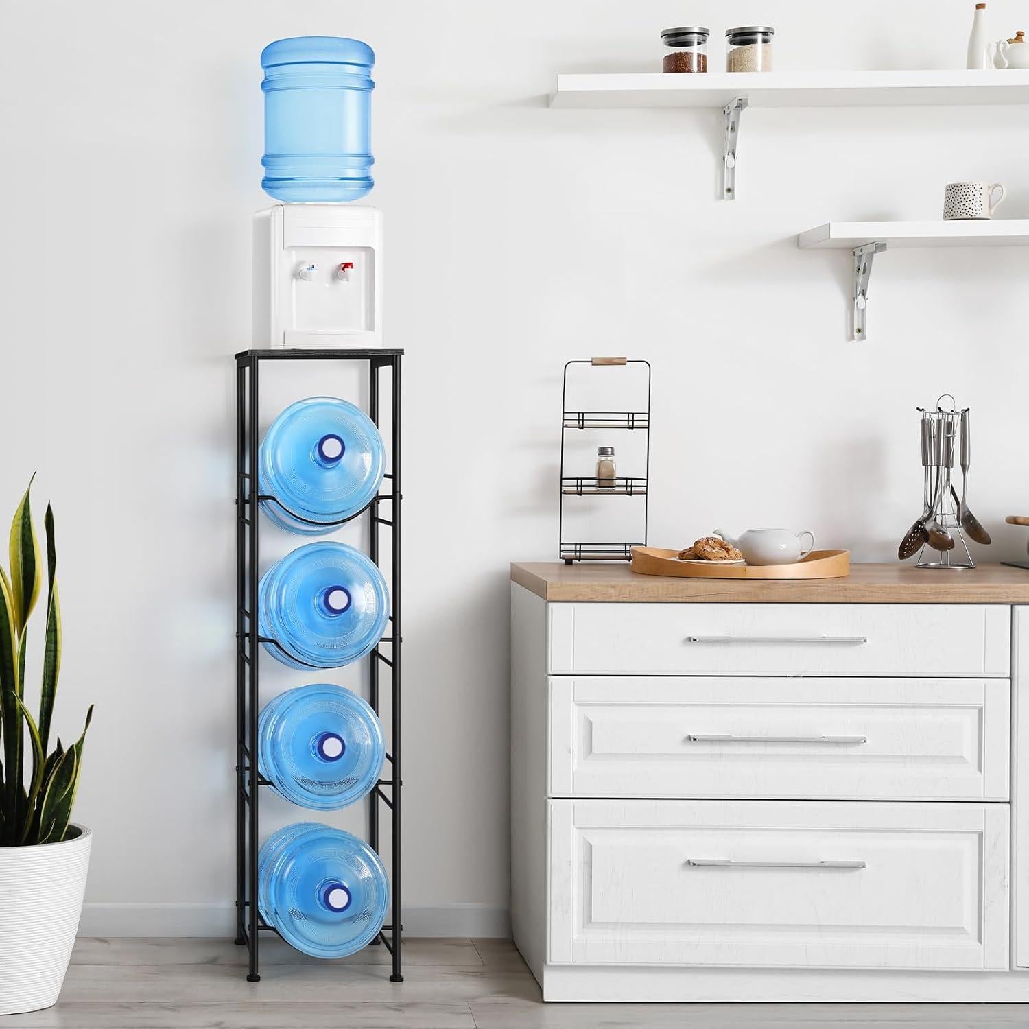 Soporte para Jarras de Agua ETELI 4 Niveles Negro 20 kg