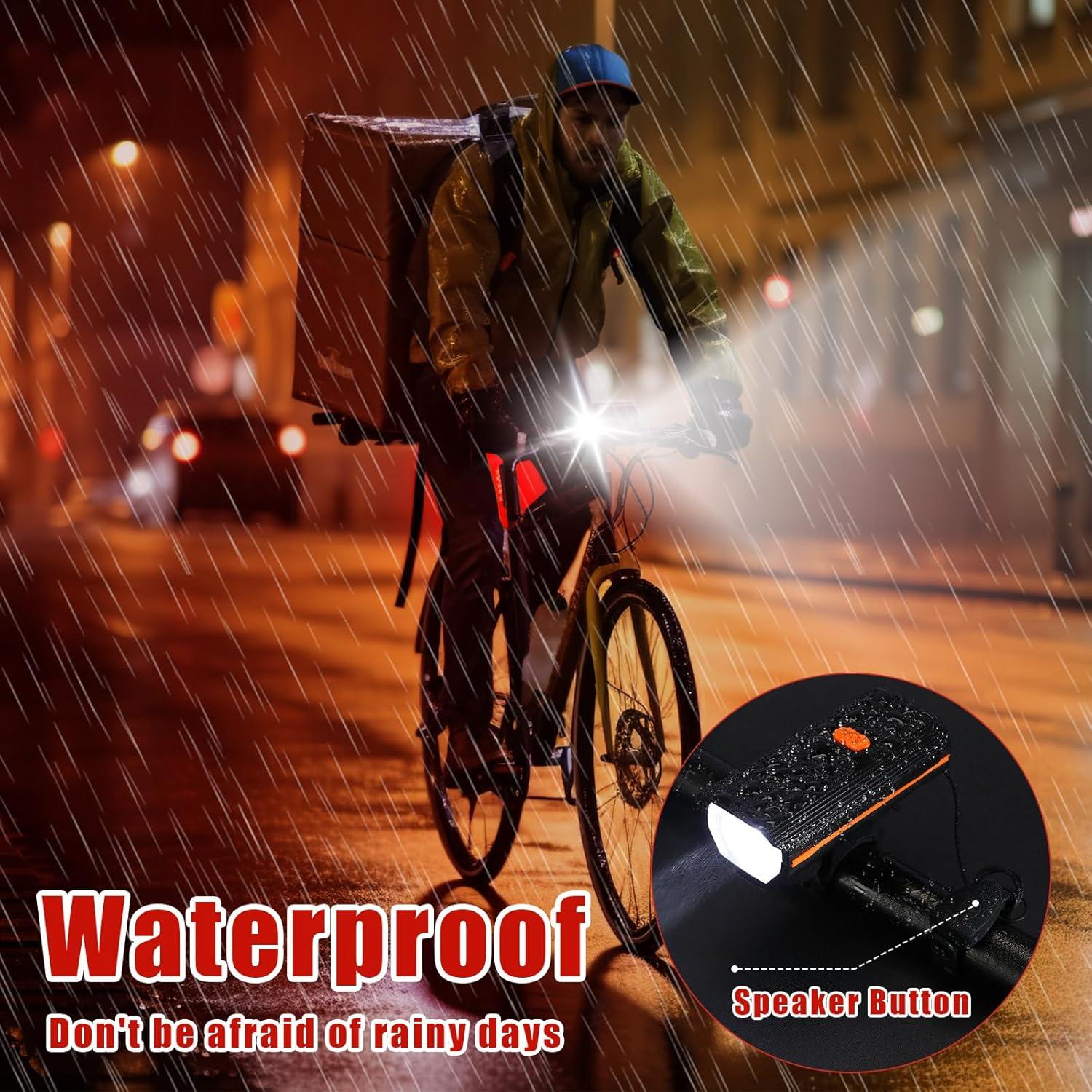 Conjunto de Luces LED para Bicicleta Hanaive TE3533 4 Juegos