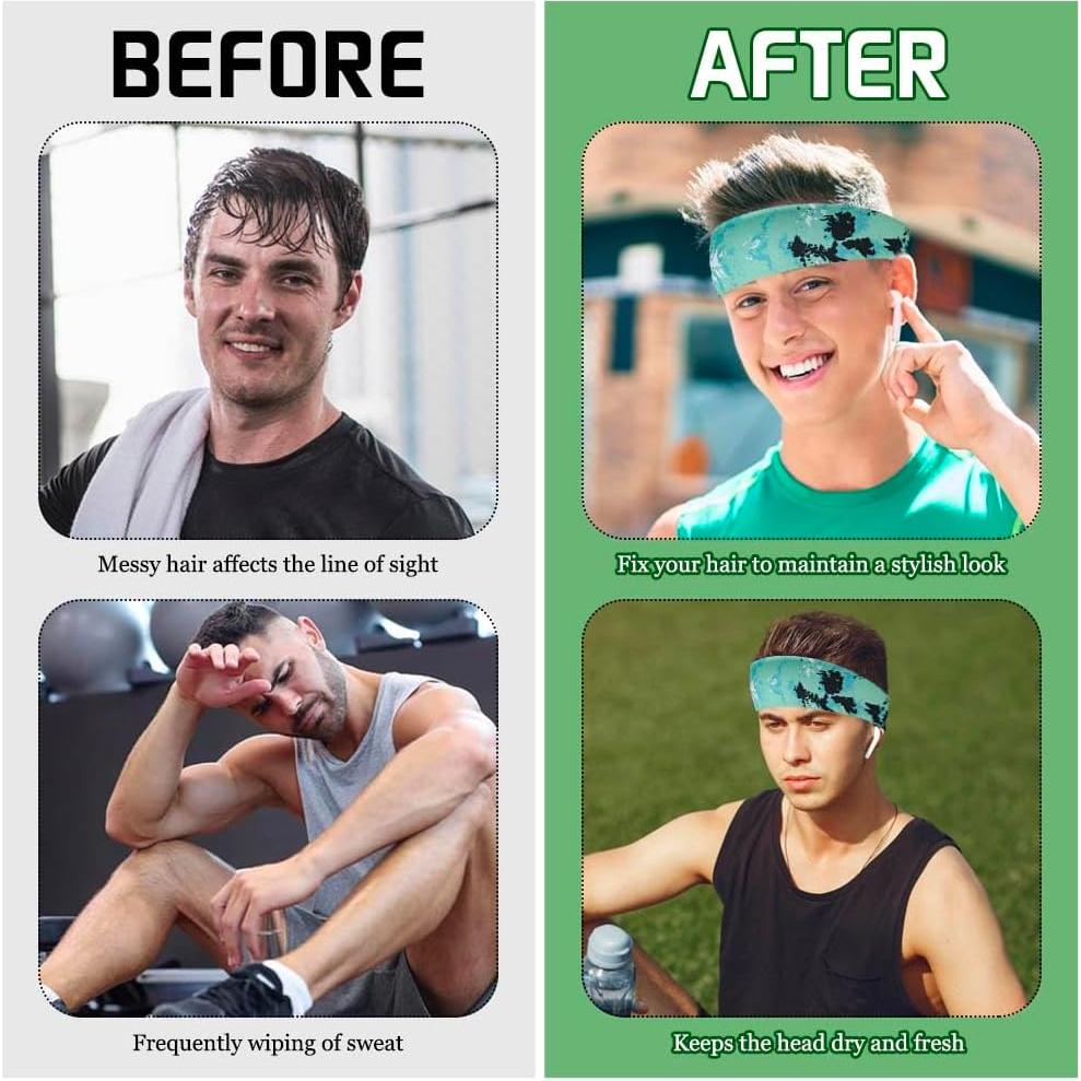 18 Bandas Deportivas KABAKE Camuflaje Absorbentes para Sudor