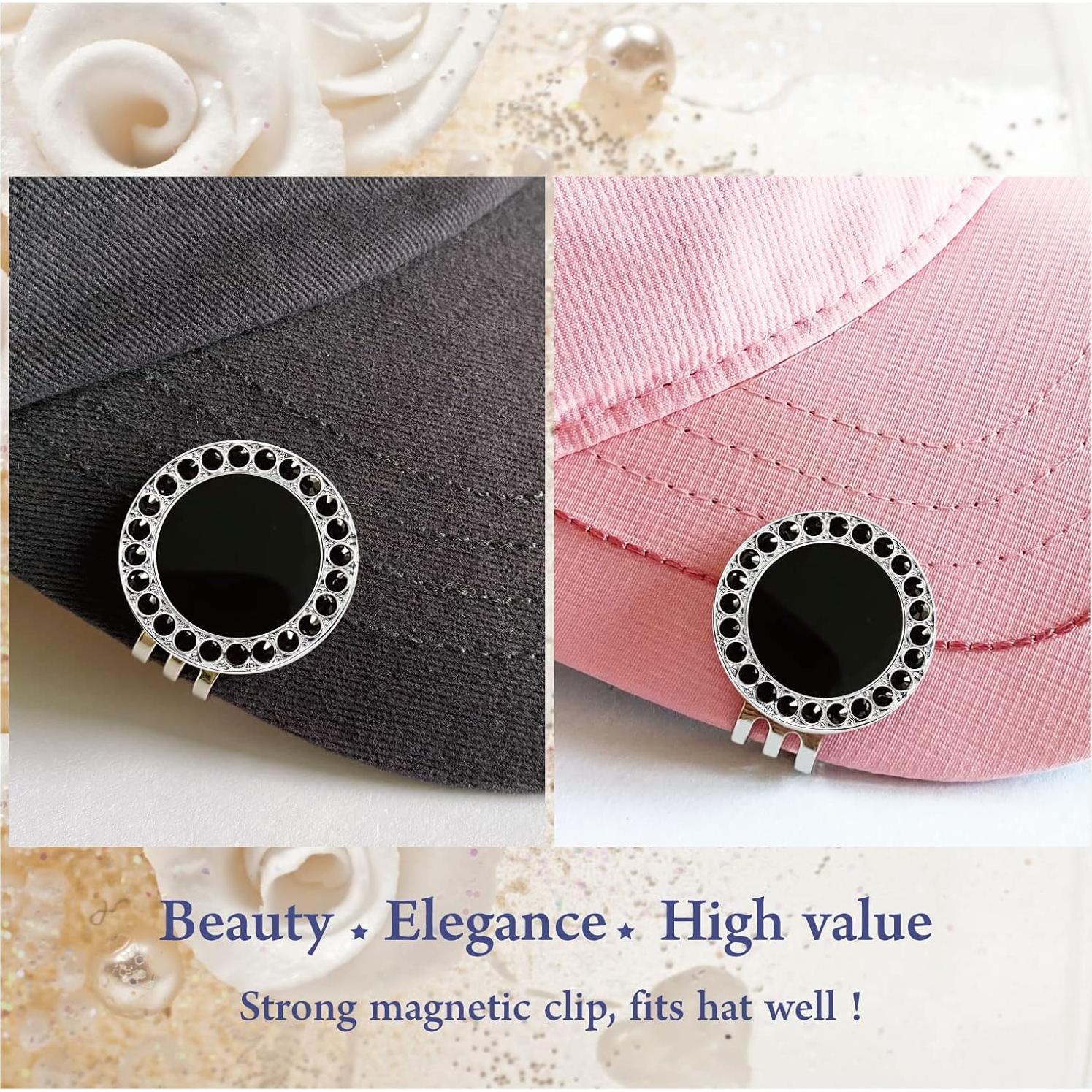 Marcador de Pelotas de Golf E TRUEE con Clip Magnético y Cristal