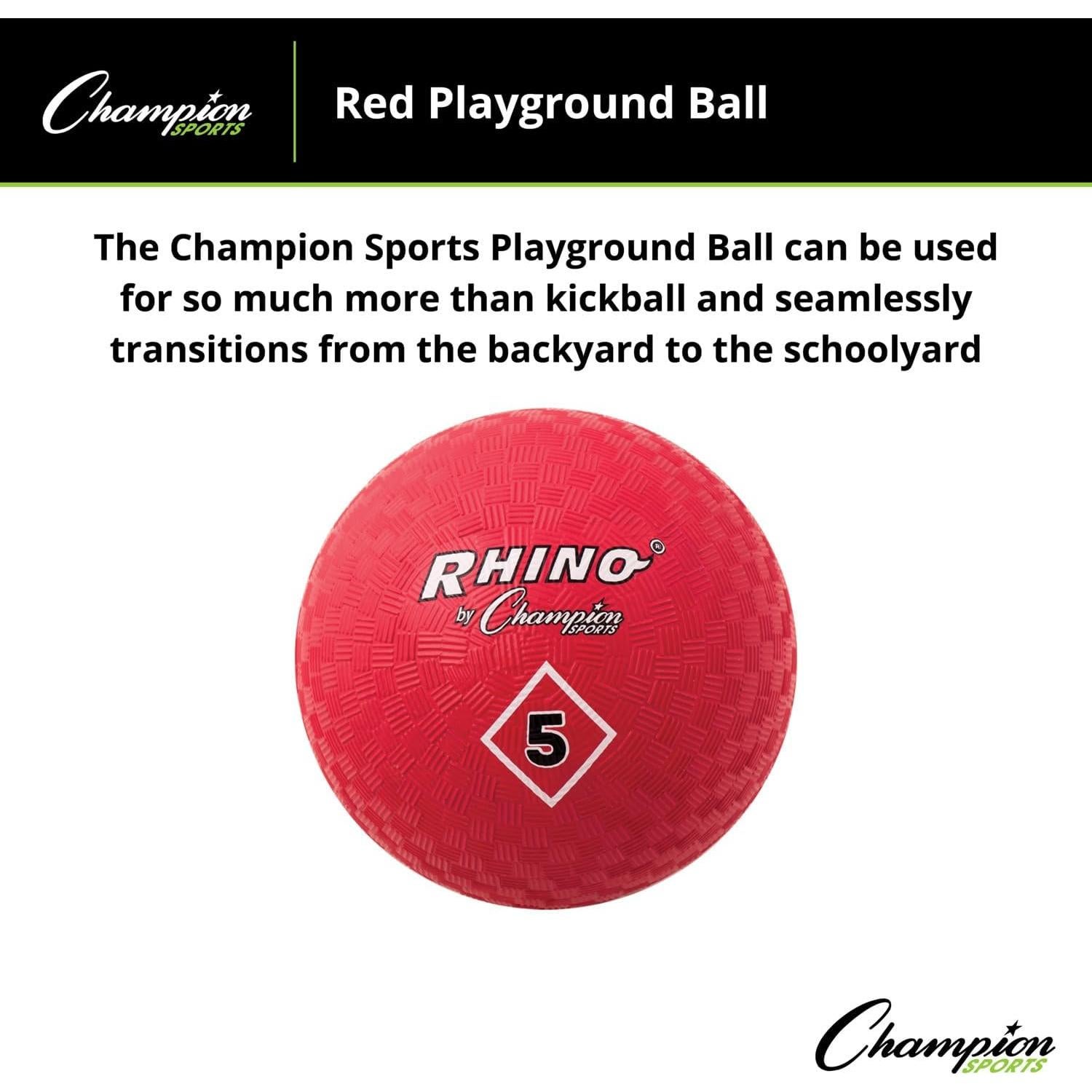 Pelota de Patio Champion Sports 12.7 cm - Nylon 2 capas Roja
