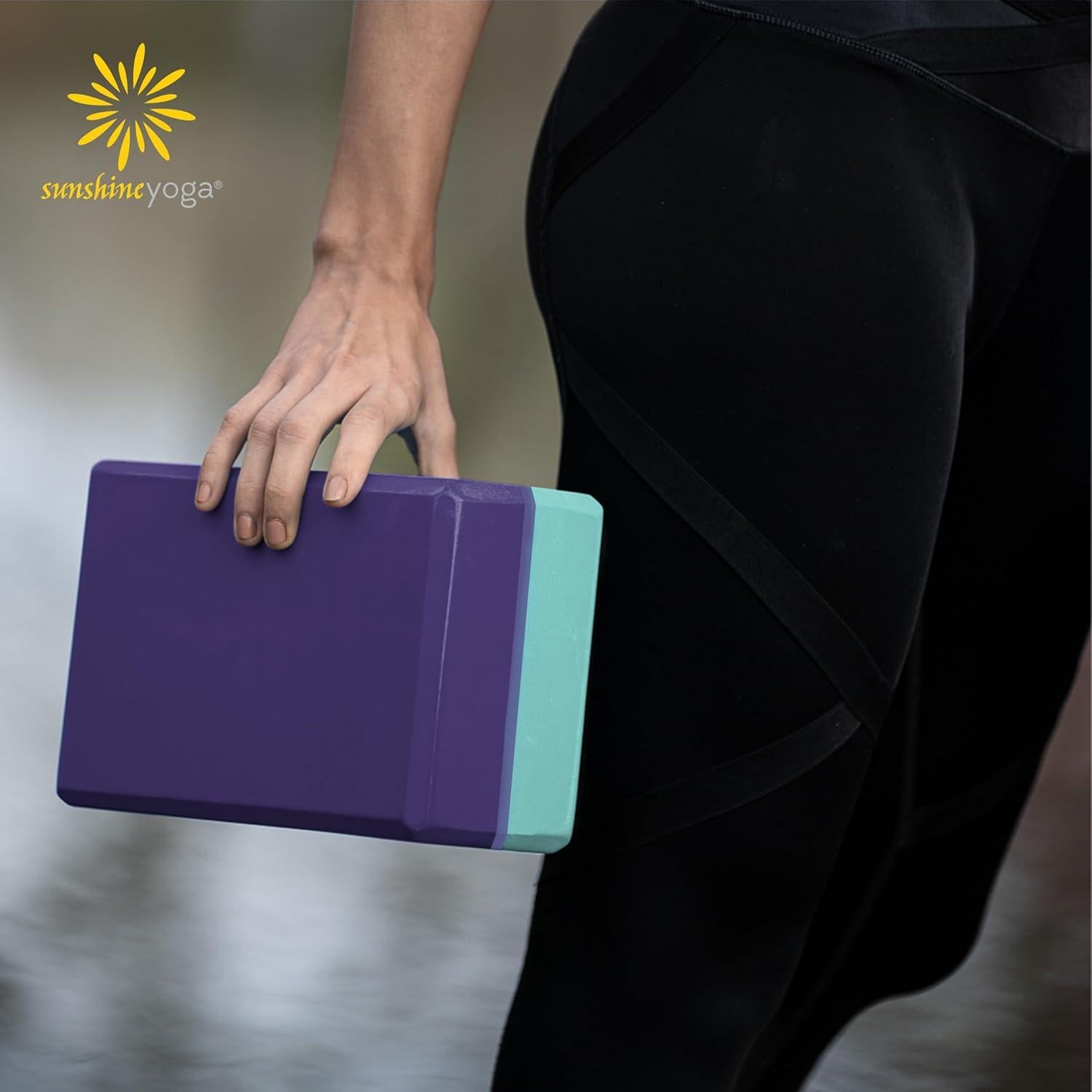 Bloques de Yoga Sunshine 6 Piezas EVA 4" Antideslizantes