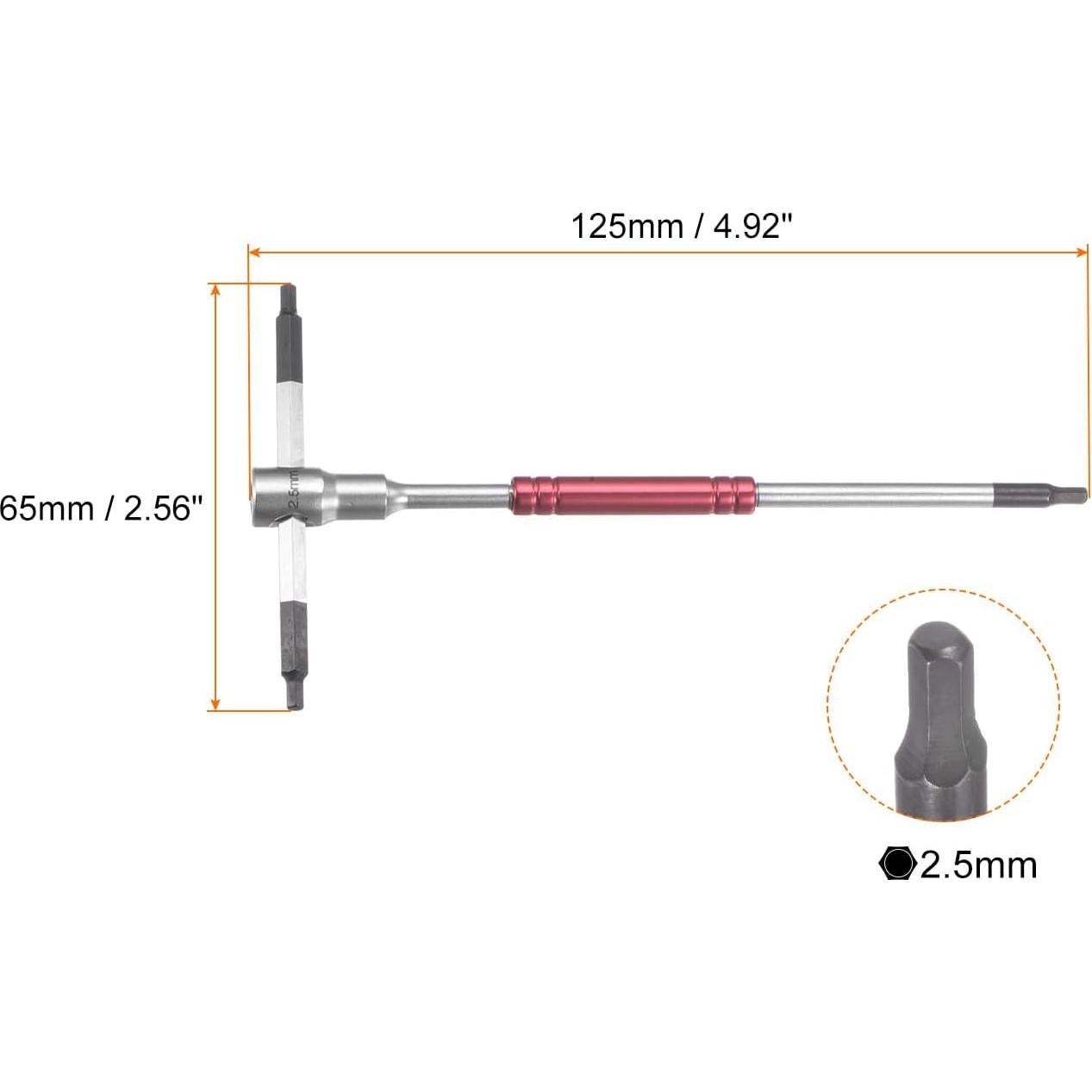 Juego de Llaves Hexagonales T HARFINGTON 2.5mm Acero Vanadio