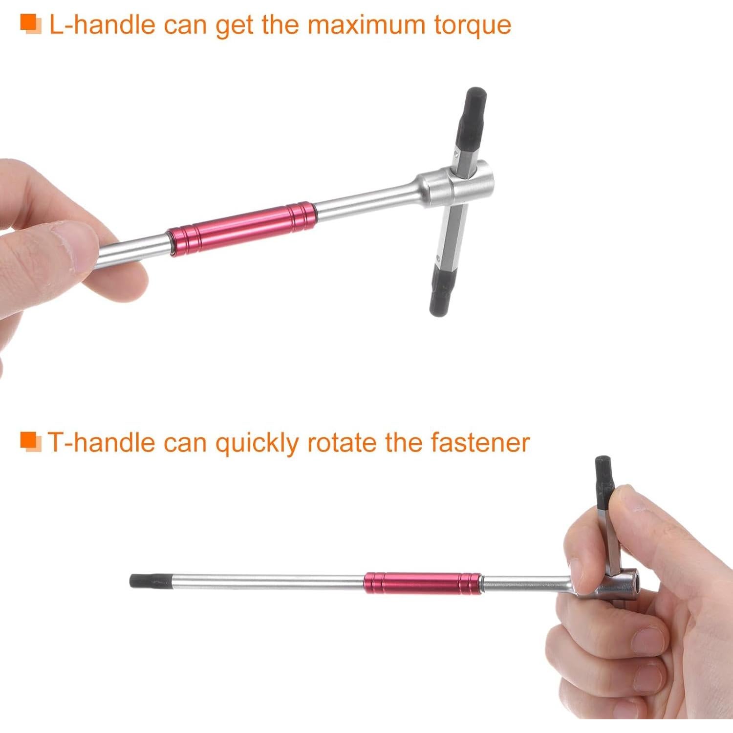 Juego de Llaves Hexagonales T HARFINGTON 2.5mm Acero Vanadio