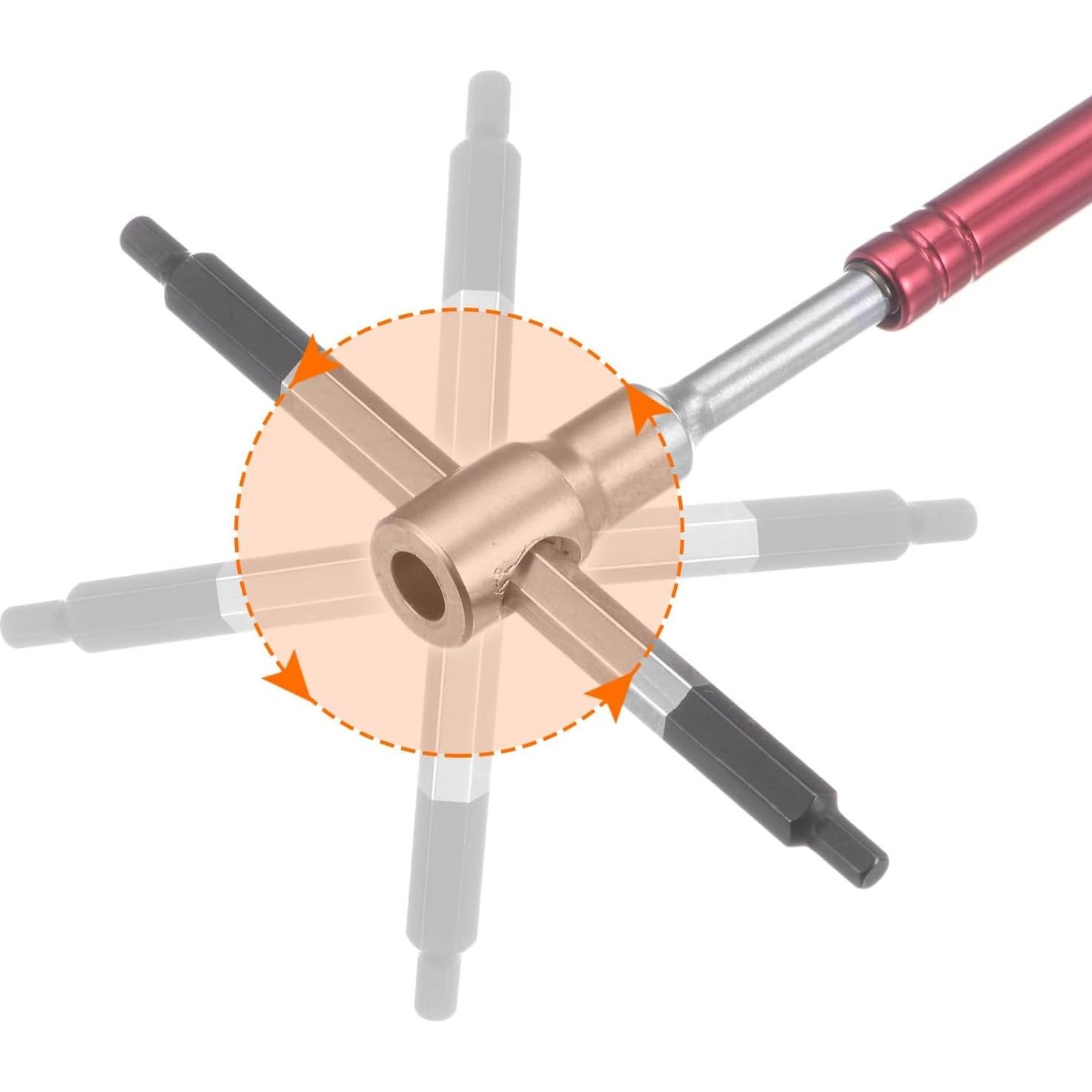 Juego de Llaves Hexagonales T HARFINGTON 2.5mm Acero Vanadio