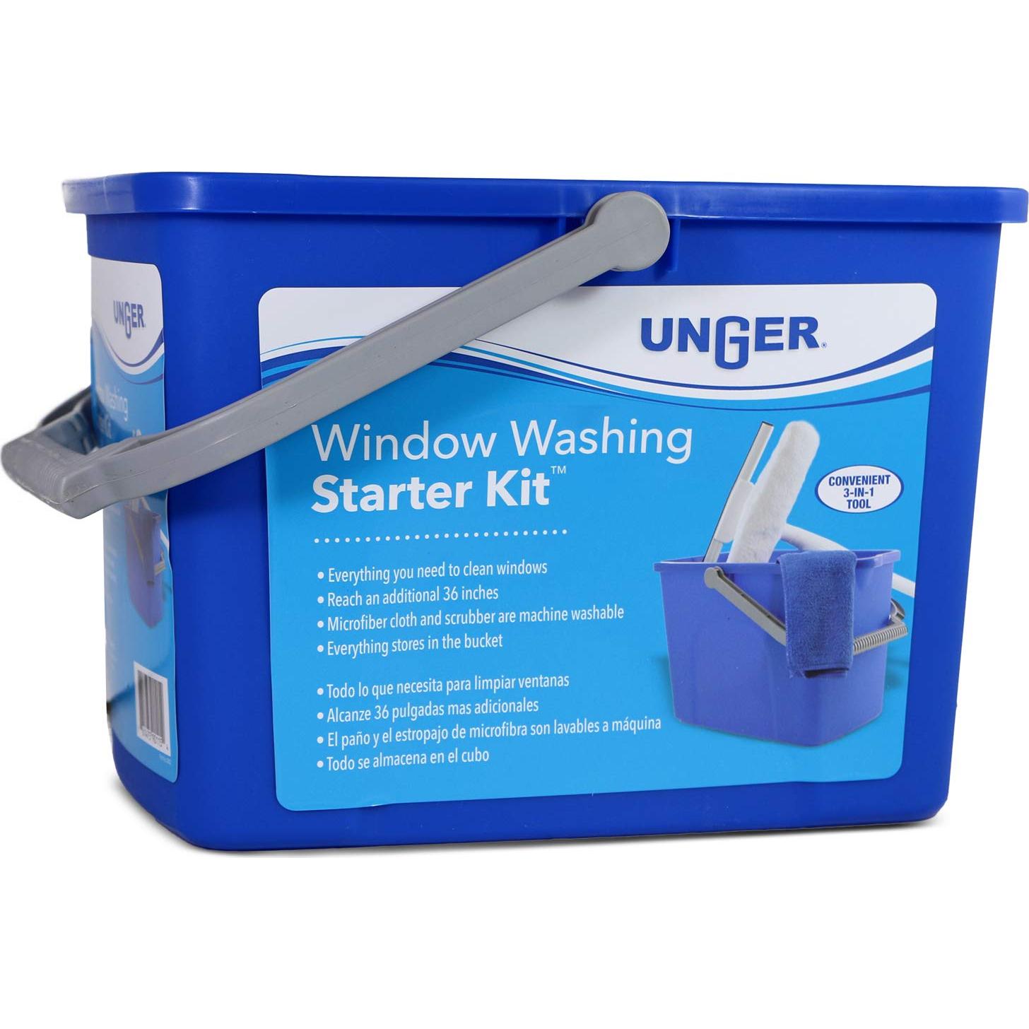 Kit de Inicio Lavado Ventanas Unger 2 en 1 Microfibra 0.91 m