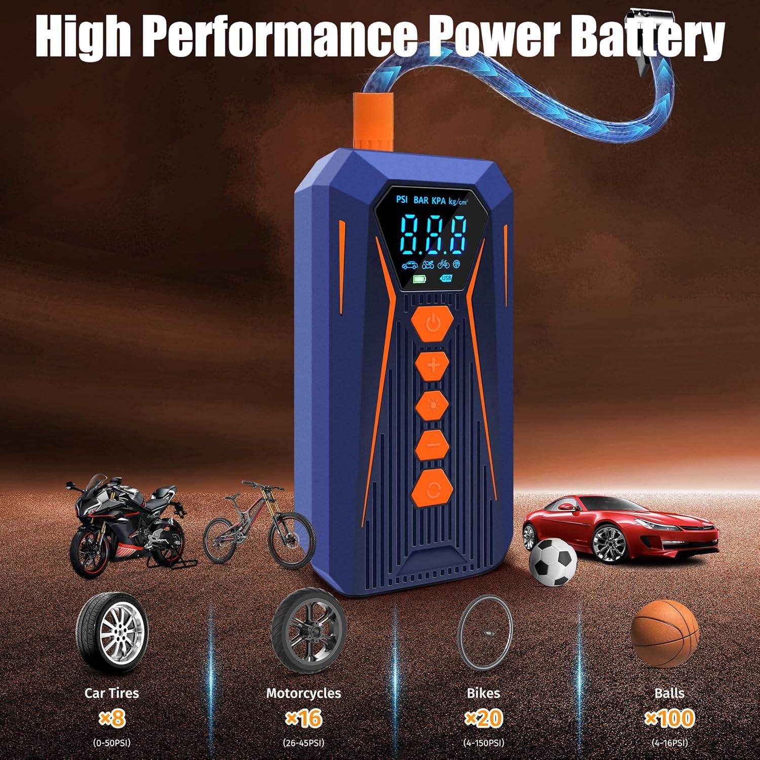 Compresor de Aire Portátil Lockenstab CQB0002 150 PSI Inalámbrico