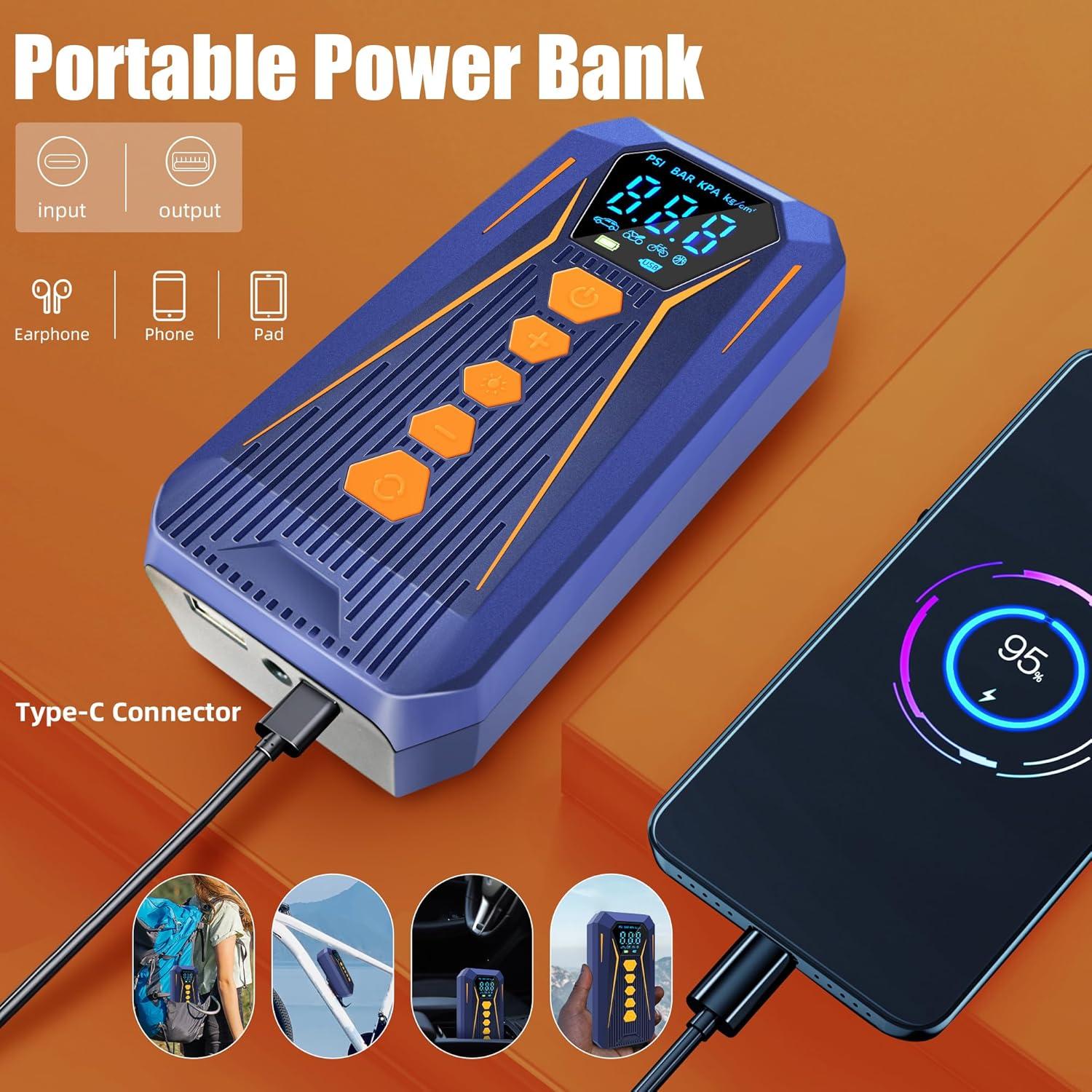 Compresor de Aire Portátil Lockenstab CQB0002 150 PSI Inalámbrico