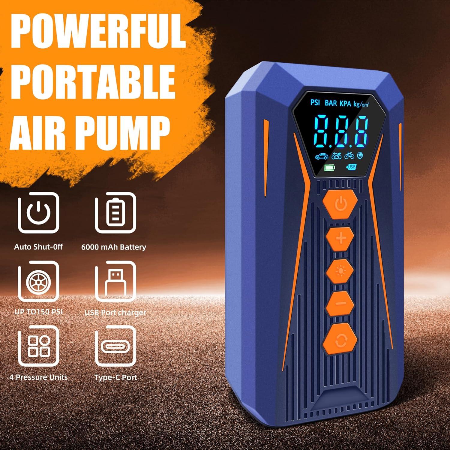 Compresor de Aire Portátil Lockenstab CQB0002 150 PSI Inalámbrico