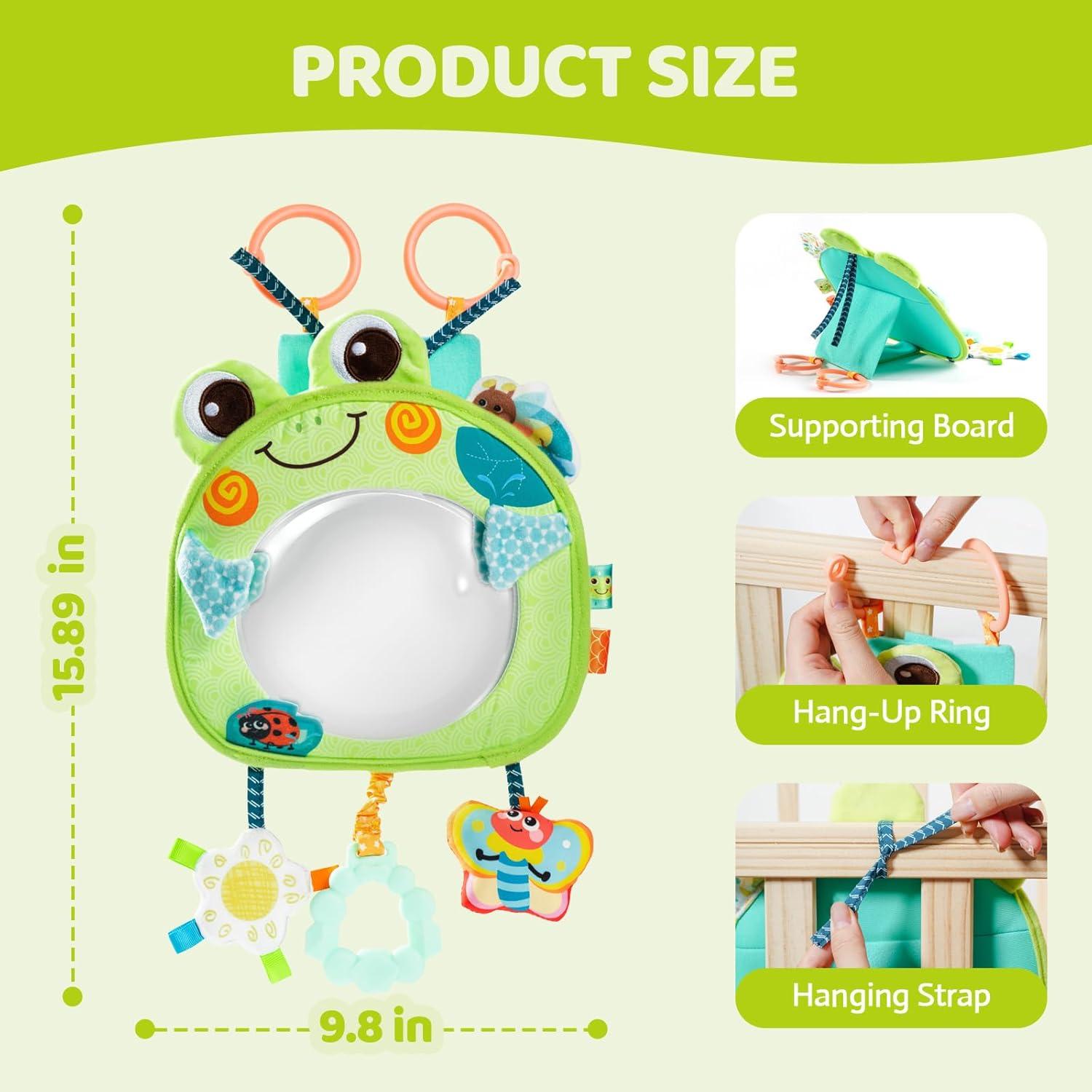 Juguete Colgante para Cochecito Jollybaby Rana Espejo 20.8x14.9cm