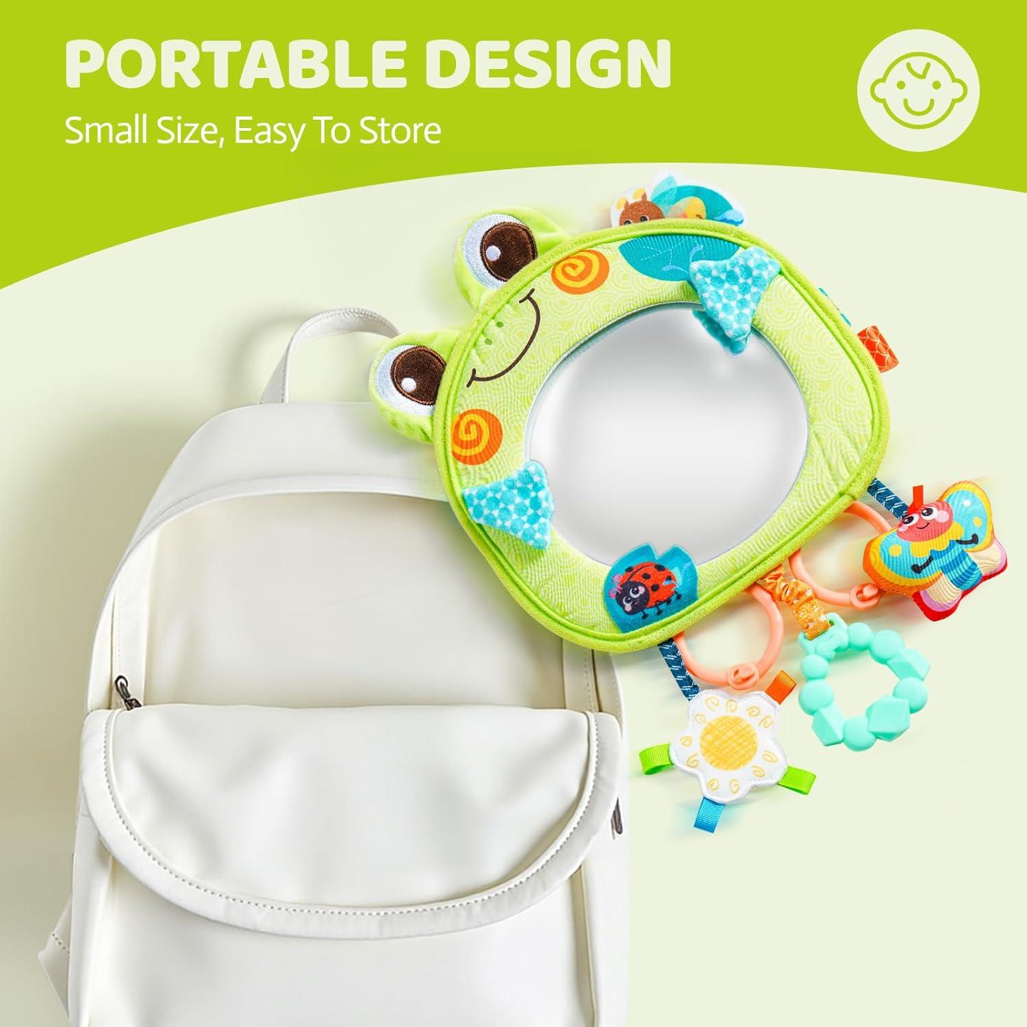 Juguete Colgante para Cochecito Jollybaby Rana Espejo 20.8x14.9cm