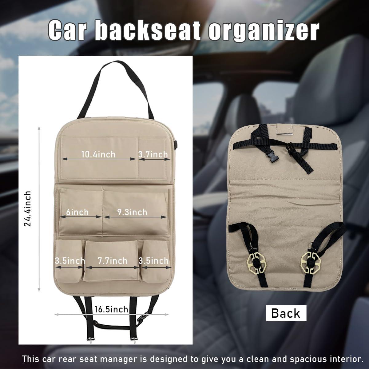 Organizador de Asiento Trasero de Coche Sylvil con Soporte para Tableta