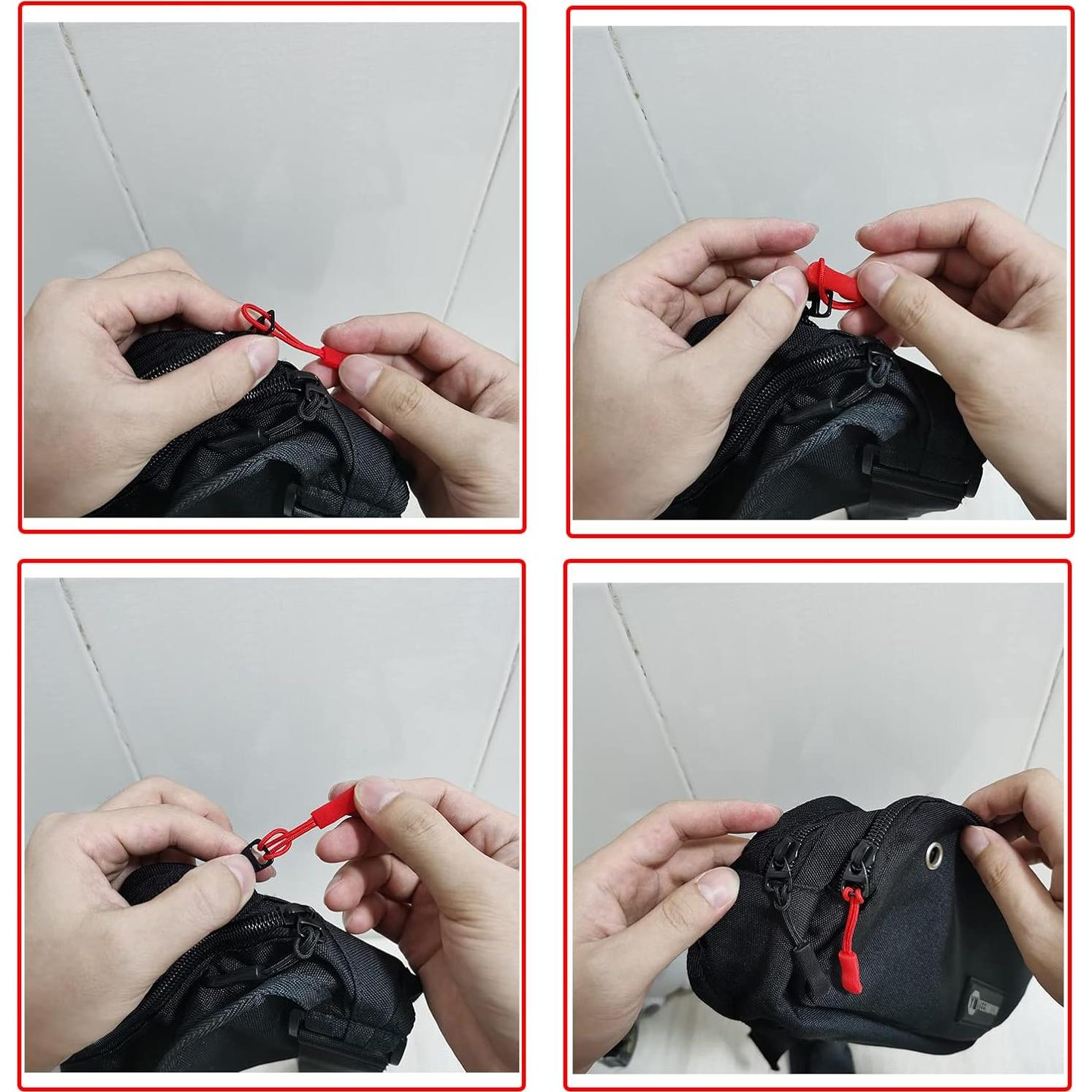 Tiradores de Cremallera Urmspst 20 Pcs Negro 65mm