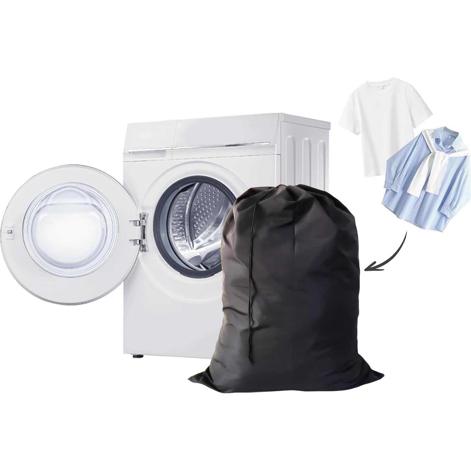 Bolsa de lavandería YETHAN 6 piezas 76.2x101.6cm negra