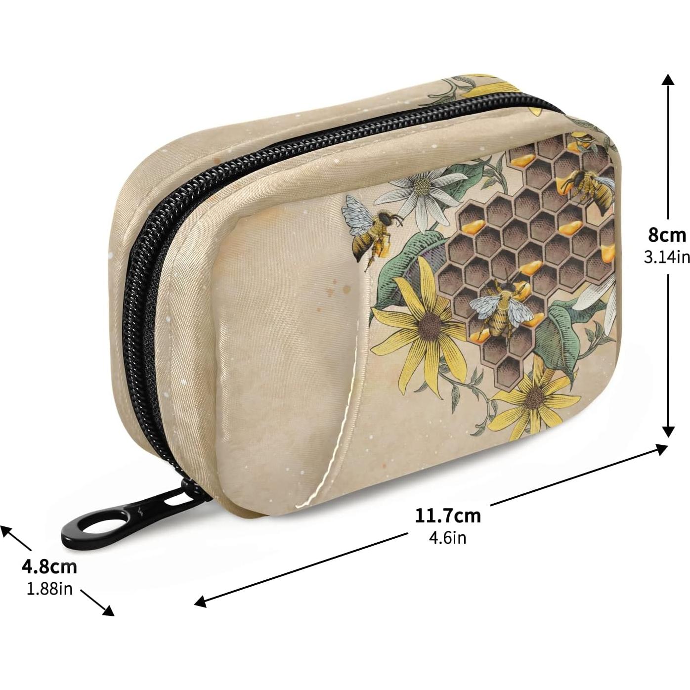 Pastillero Vintage Naanle 7 Días Compacto con Cremallera