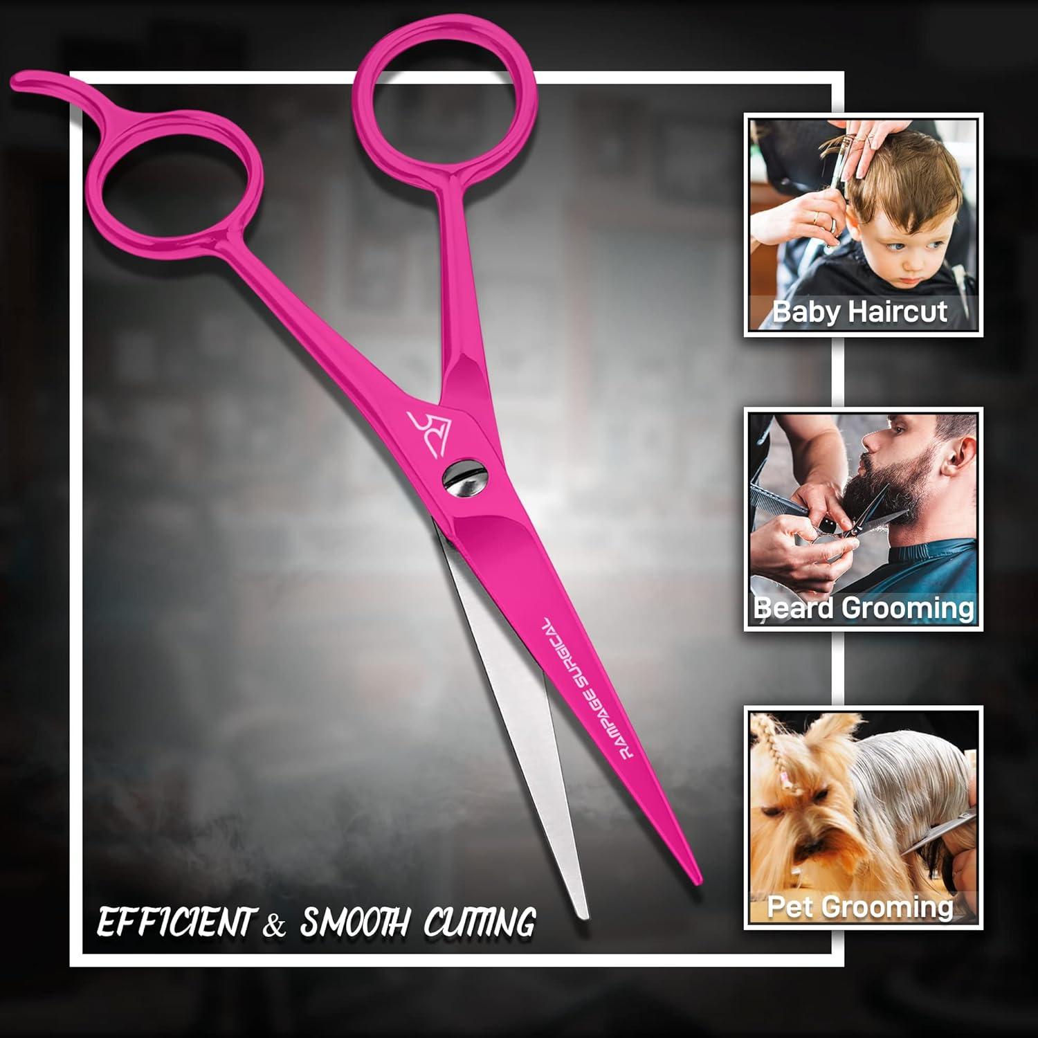 Tijeras de Peluquero Profesional Rampage 16.5 cm Rosadas