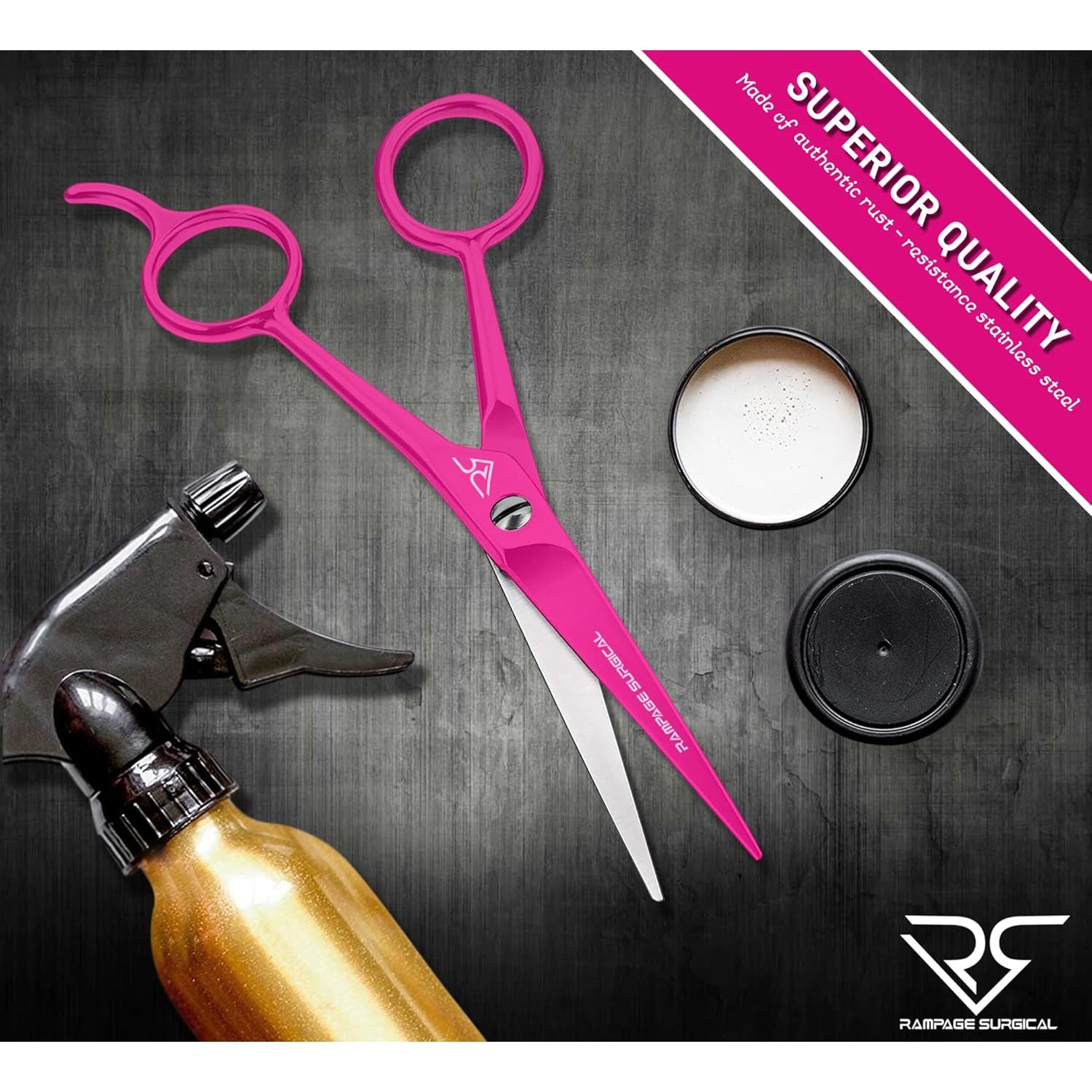 Tijeras de Peluquero Profesional Rampage 16.5 cm Rosadas