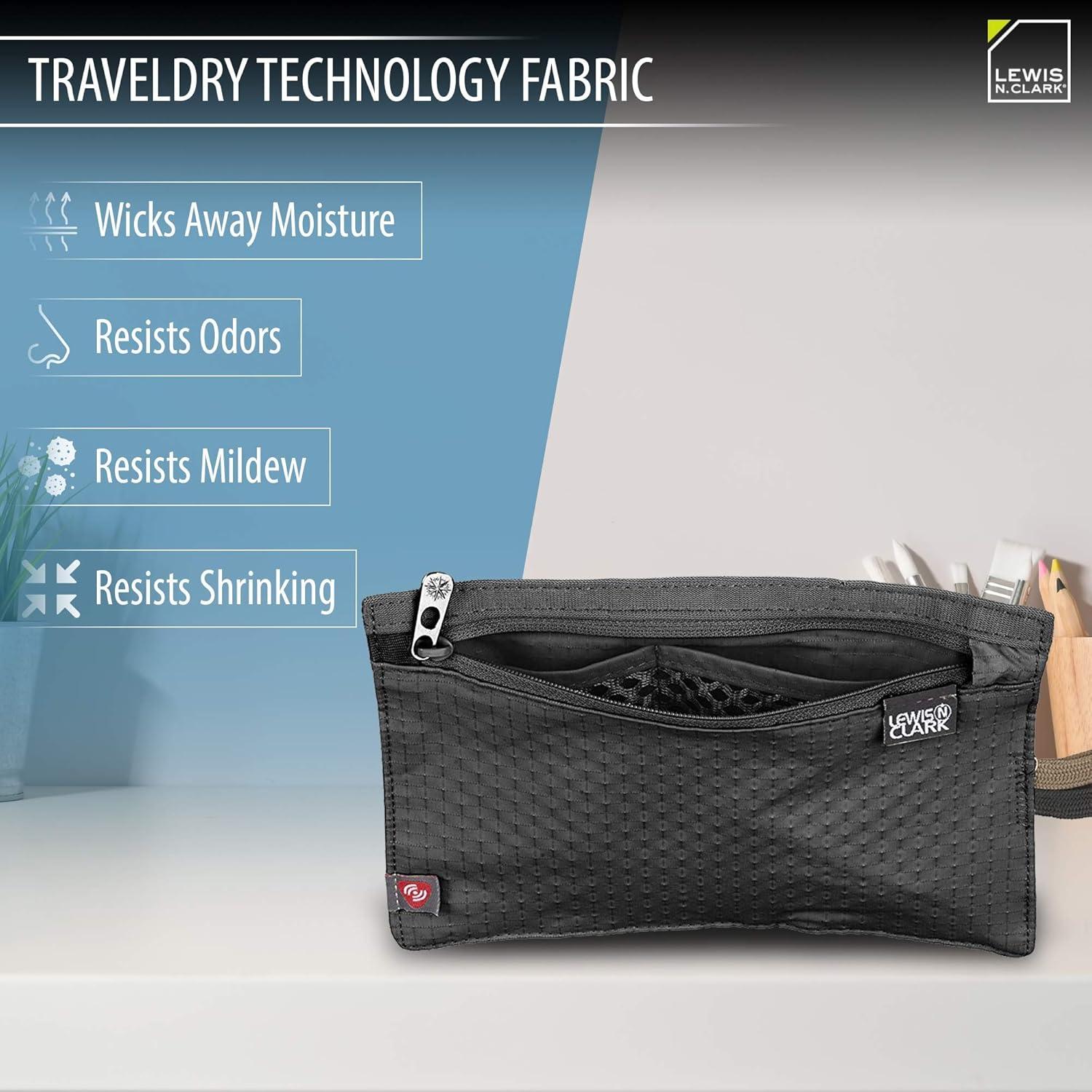 Cinturón de Dinero Bloqueador RFID Lewis N. Clark - Negro