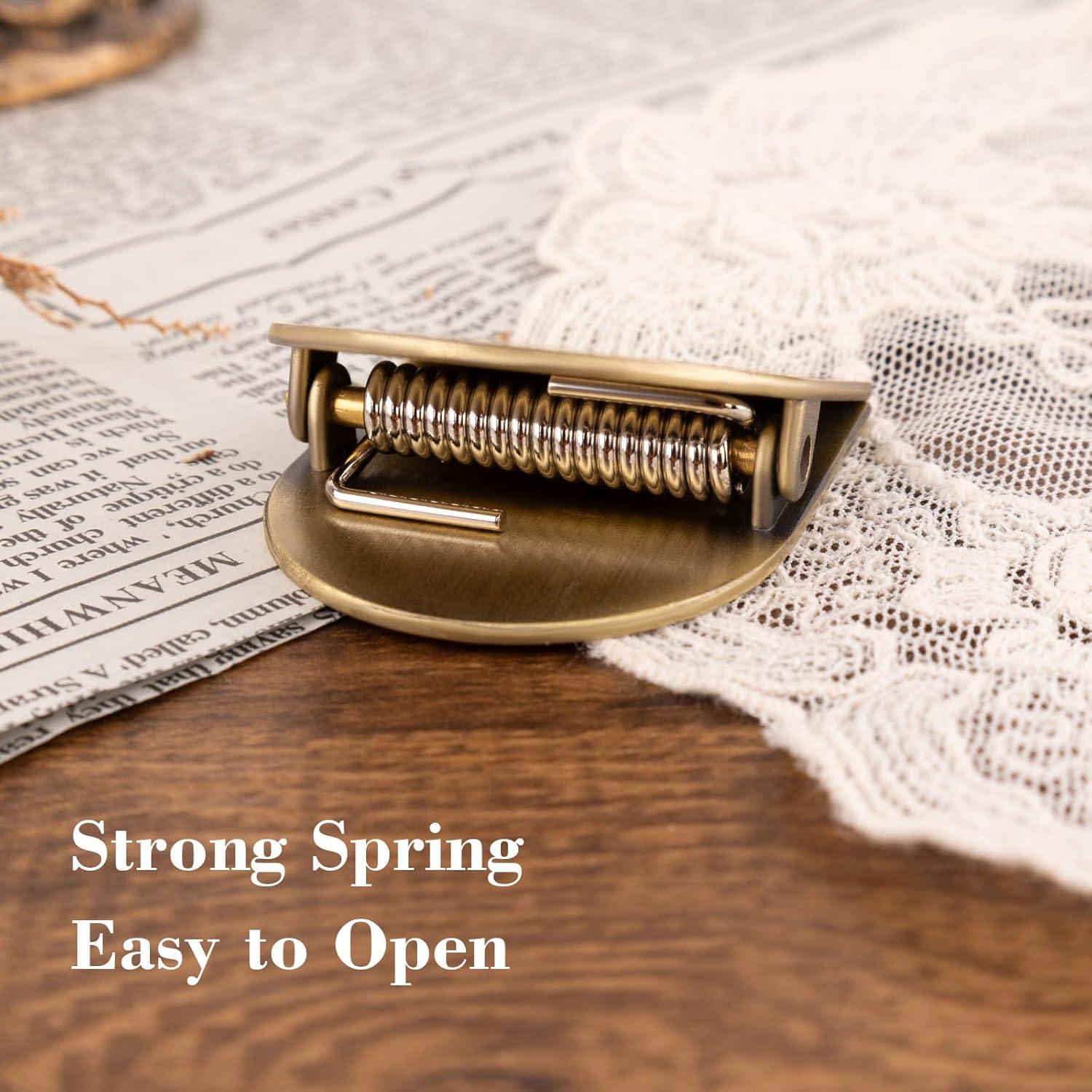 Clip de Libro Vintage Dizdkizd de Metal con Temática de Café