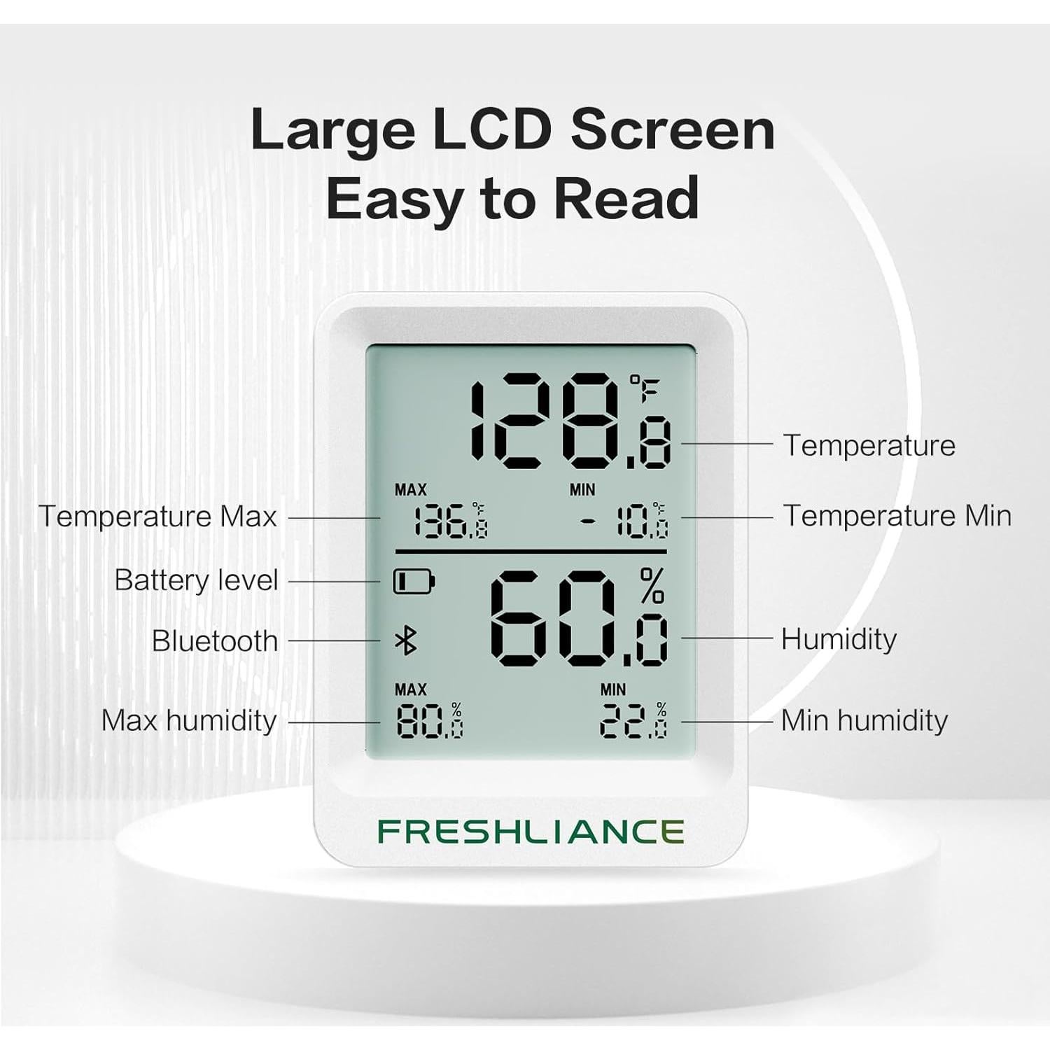 Grabador de Temperatura y Humedad Bluetooth Freshliance TH20