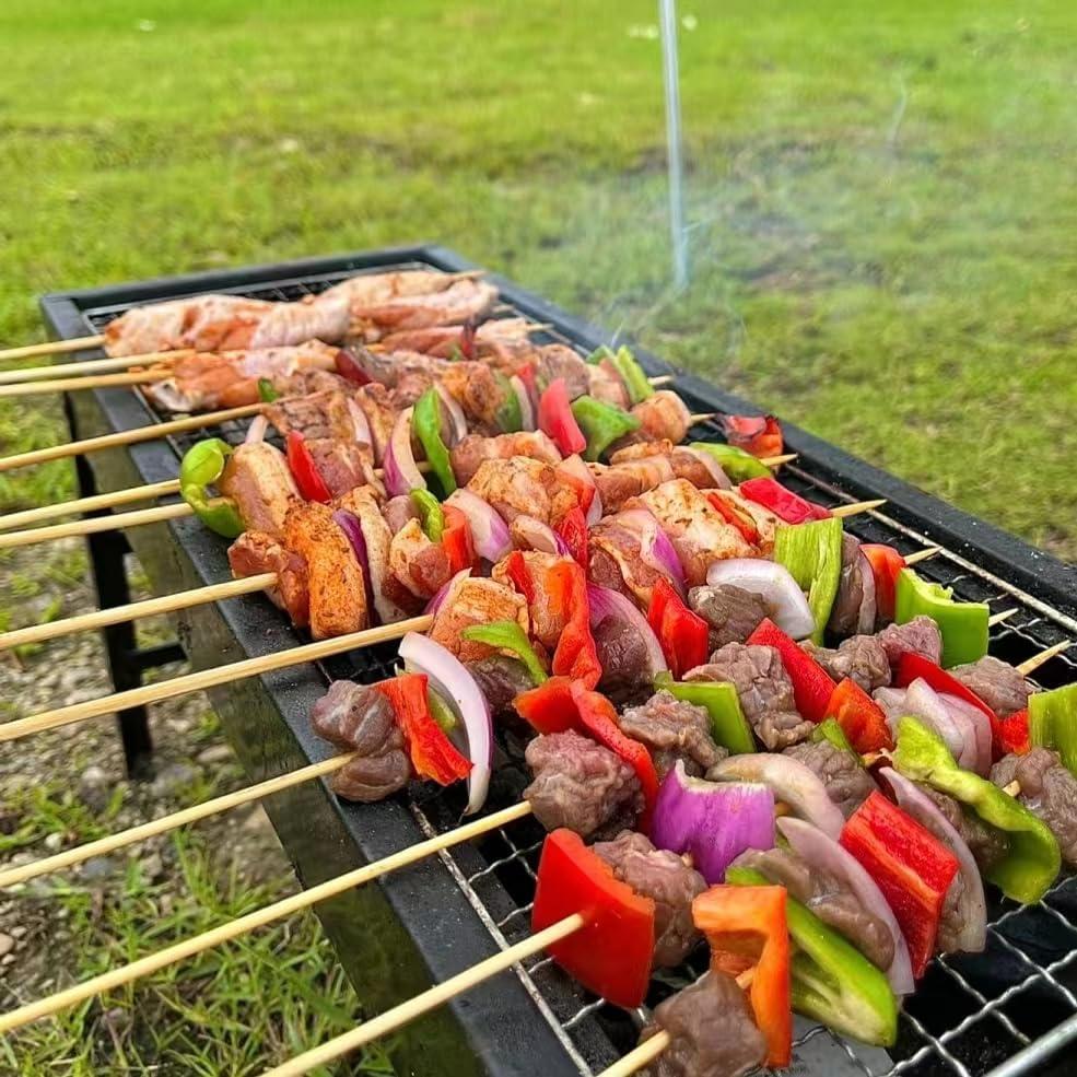 170 Palillos de Bambú 25.4 cm SURVART para BBQ y Manualidades