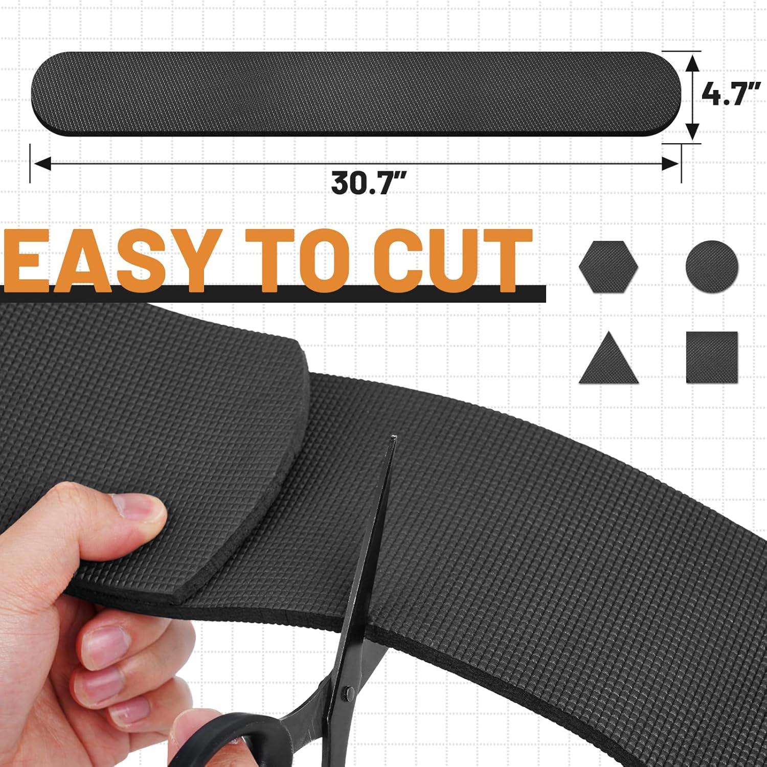 4 Almohadillas Antideslizantes Goma SDSNTE 76.2cm para Muebles