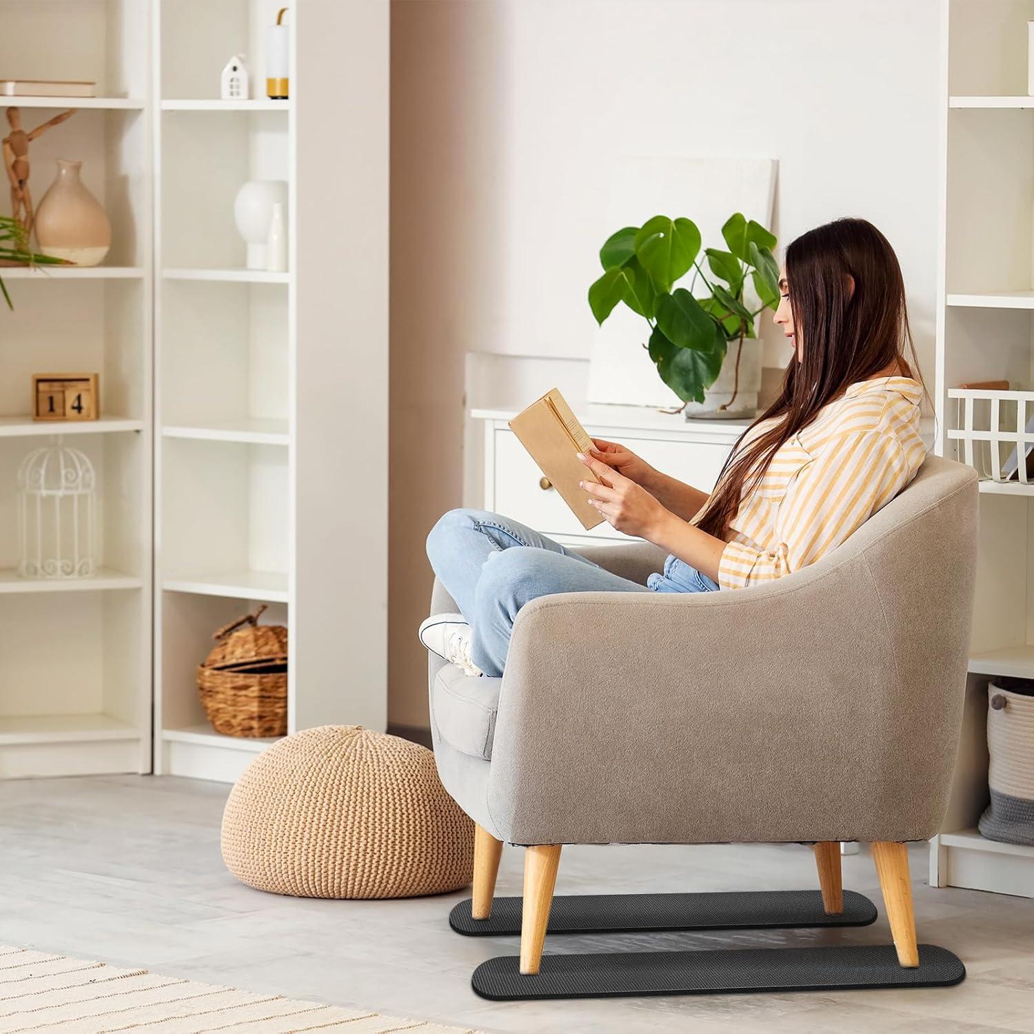 4 Almohadillas Antideslizantes Goma SDSNTE 76.2cm para Muebles