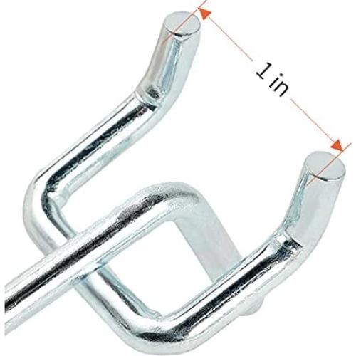 Ganchos de Metal Galvanizado Rawall 5 cm para Tablero Perforado