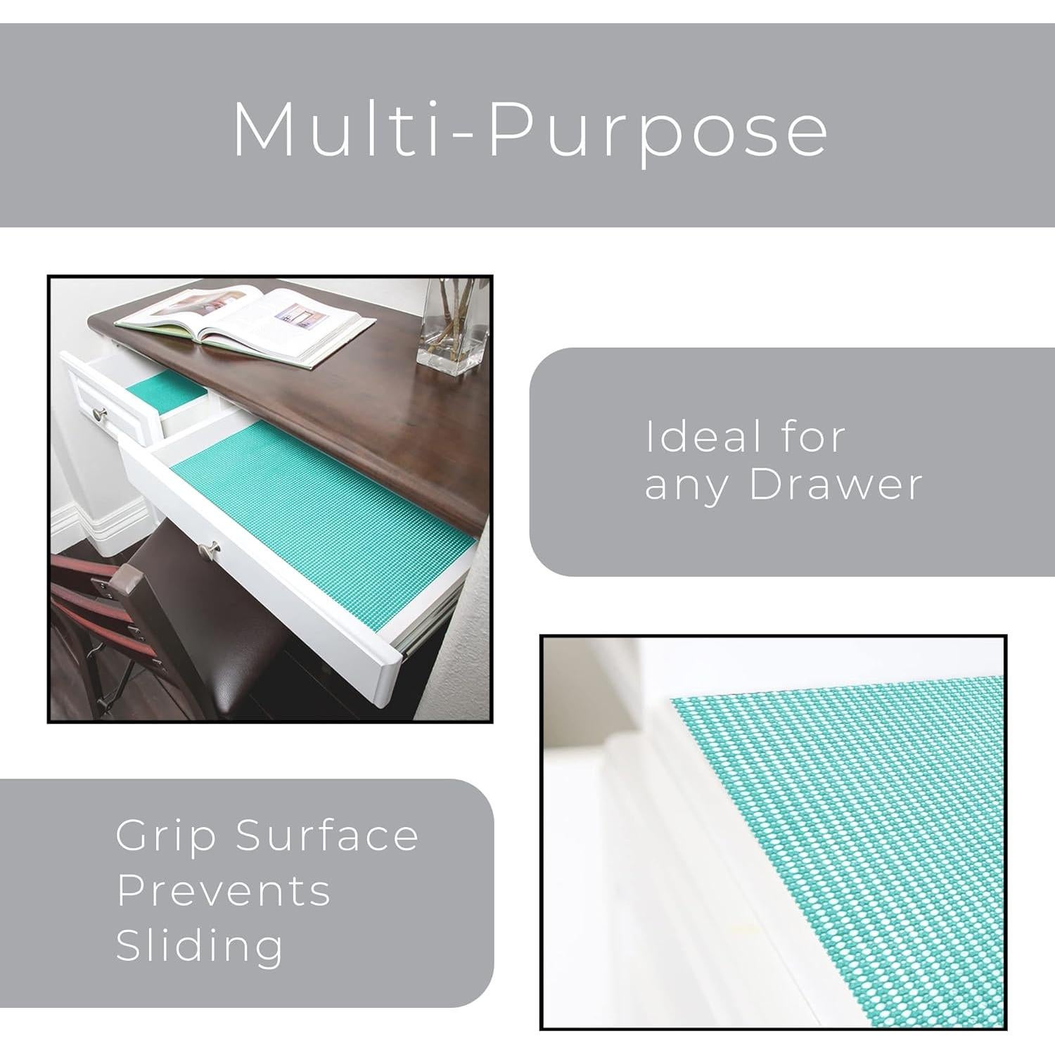 Forro de Estante Menta Smart Design 45.72 cm x 1.52 m Antideslizante