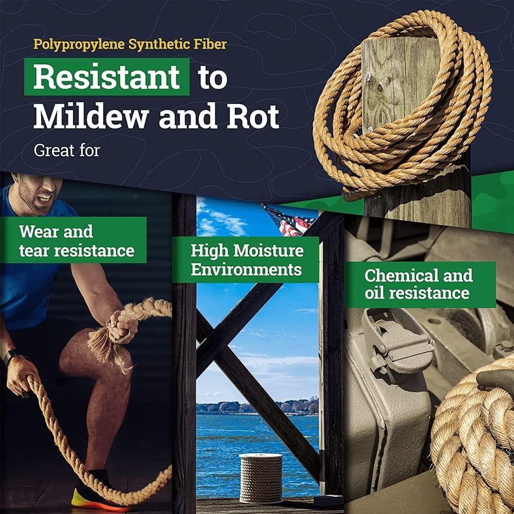 Cuerda ProManila SGT KNOTS 1.5" x 3.05m Polipropileno Retorcida