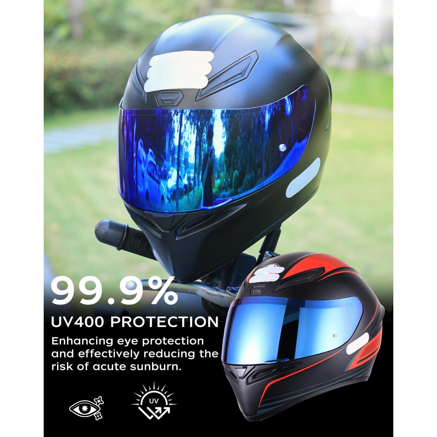 Visera Soman K1S Azul, Reemplazo para Cascos K5S K3SV