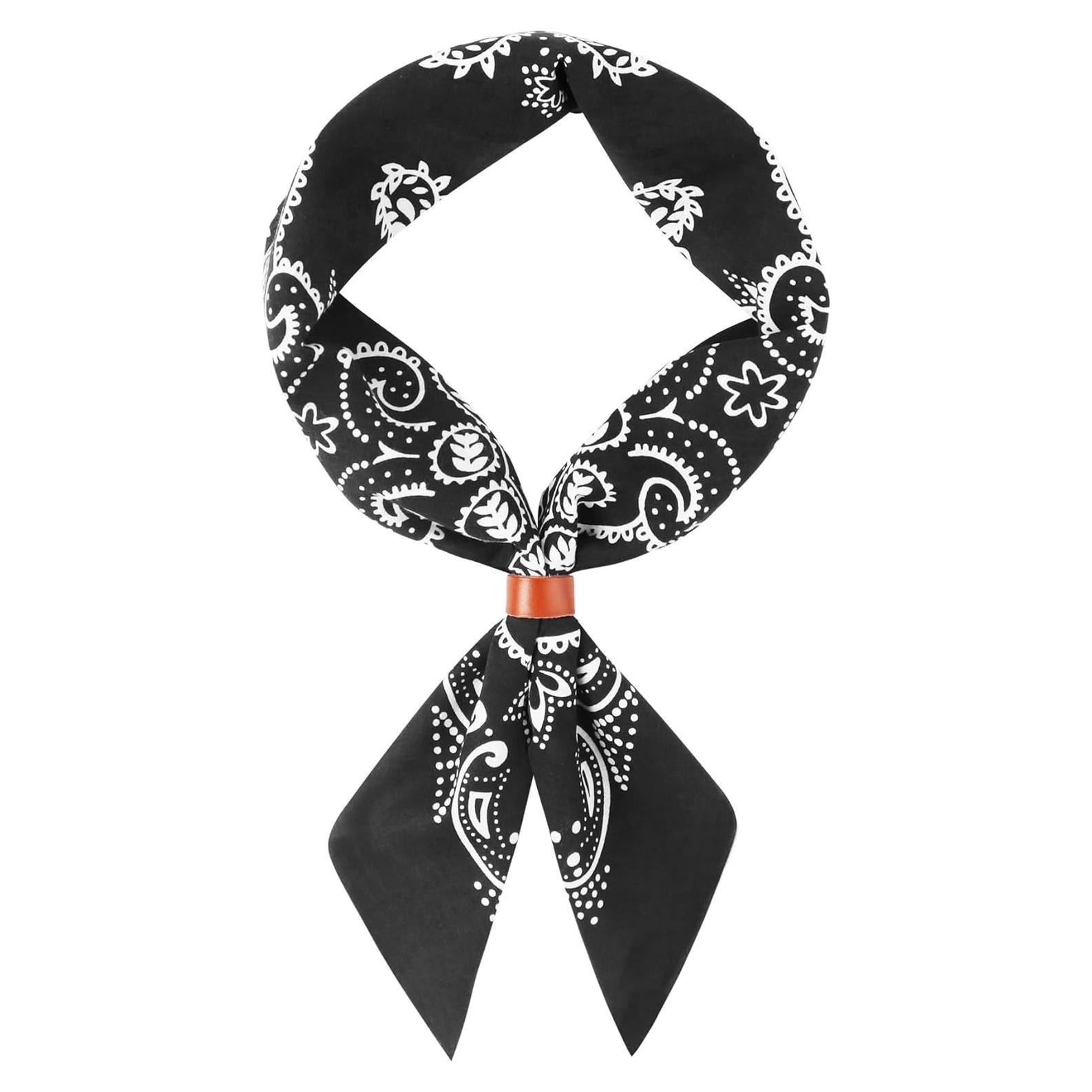 Bufanda Bandana Occidental 100% Algodón con Hebilla de Cuero