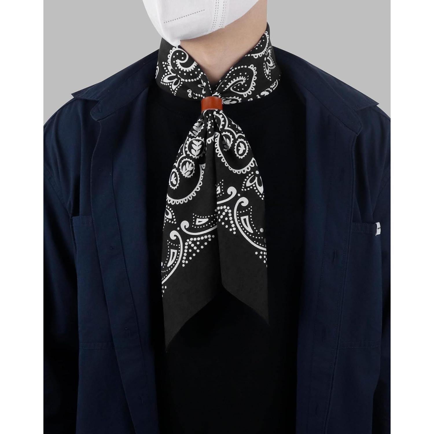 Bufanda Bandana Occidental 100% Algodón con Hebilla de Cuero