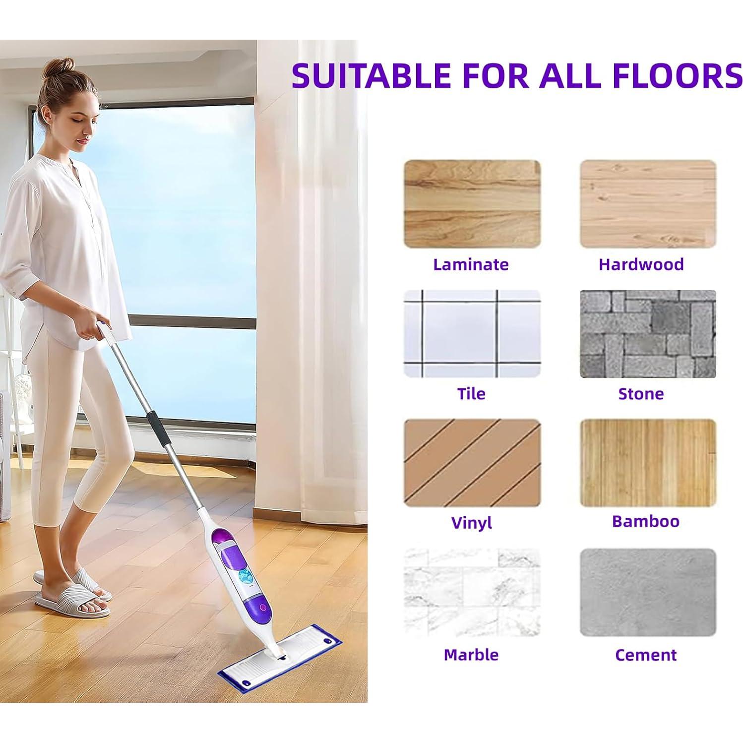 Paños de Microfibra Reutilizables TETEPV para Mopa Swiffer PowerMop - 10 Paquete