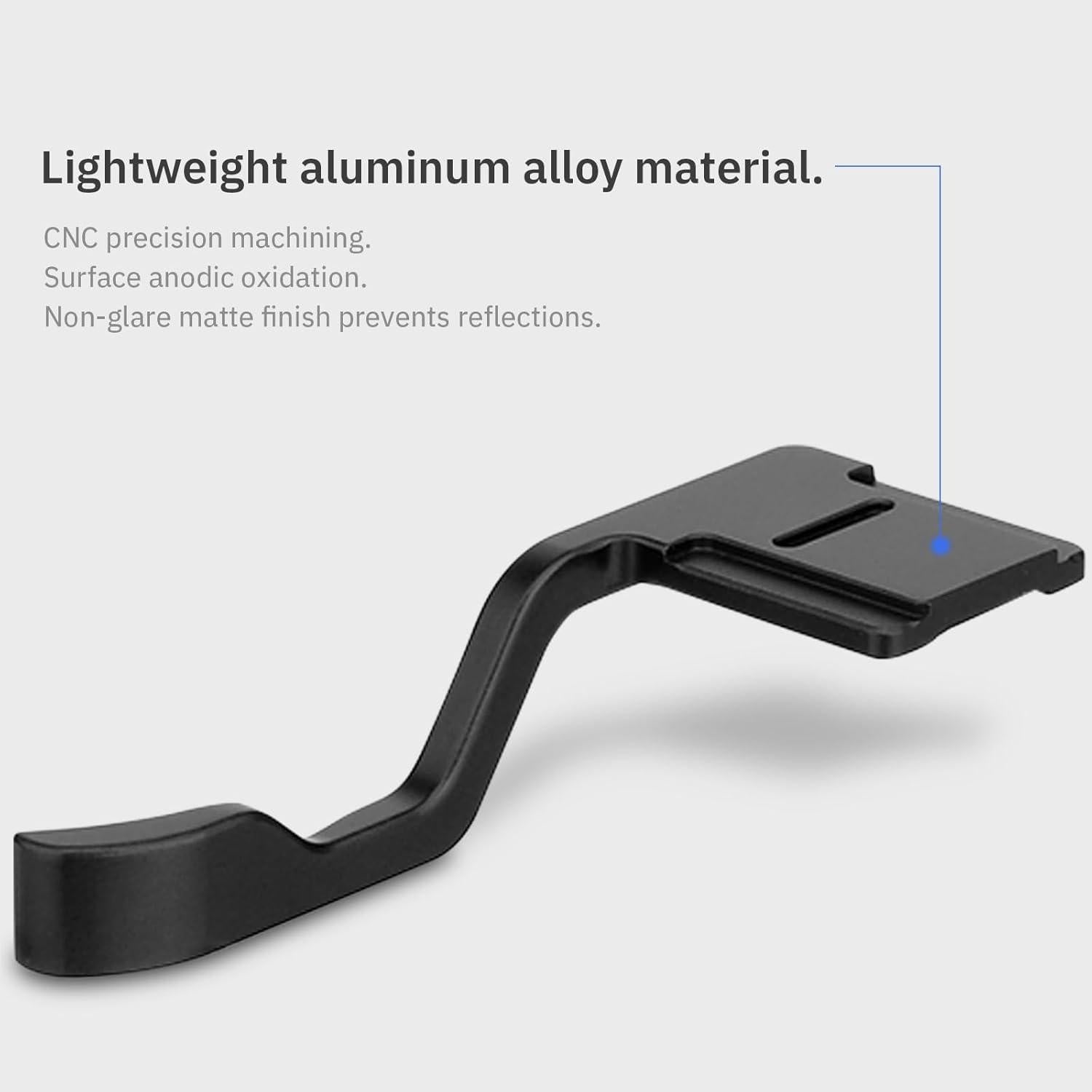 Agarre Thumbs Up Haoge para Fujifilm X-T10 X-T20 X-T30 Negro