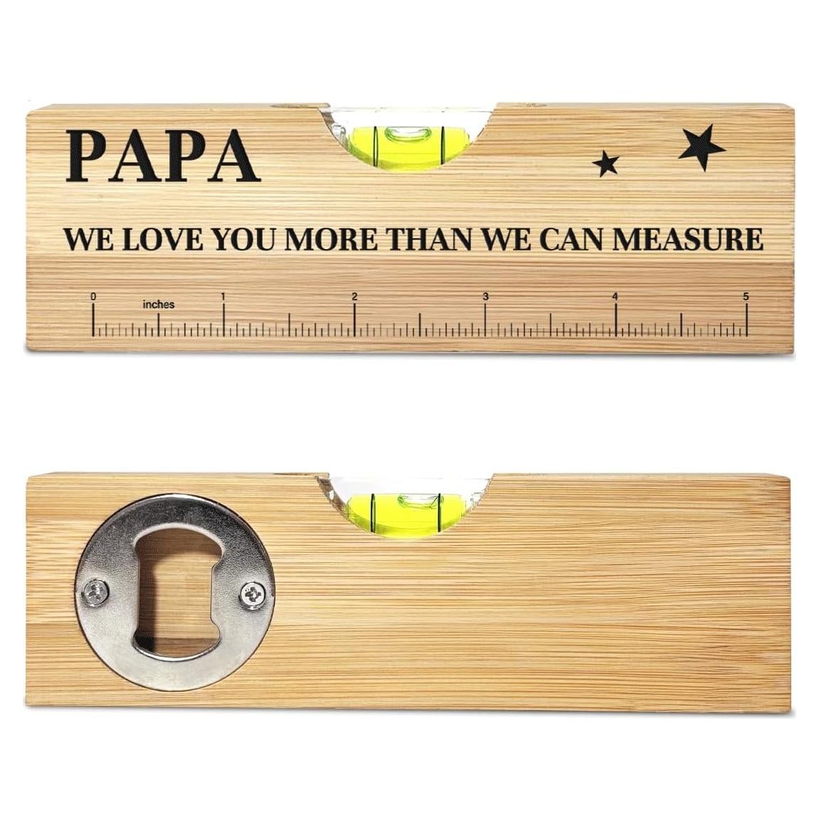 Nivel de Espíritu de Madera AACQQ 15.24x4.83 cm Regalo Papá