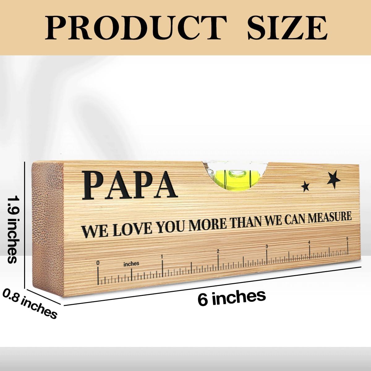 Nivel de Espíritu de Madera AACQQ 15.24x4.83 cm Regalo Papá