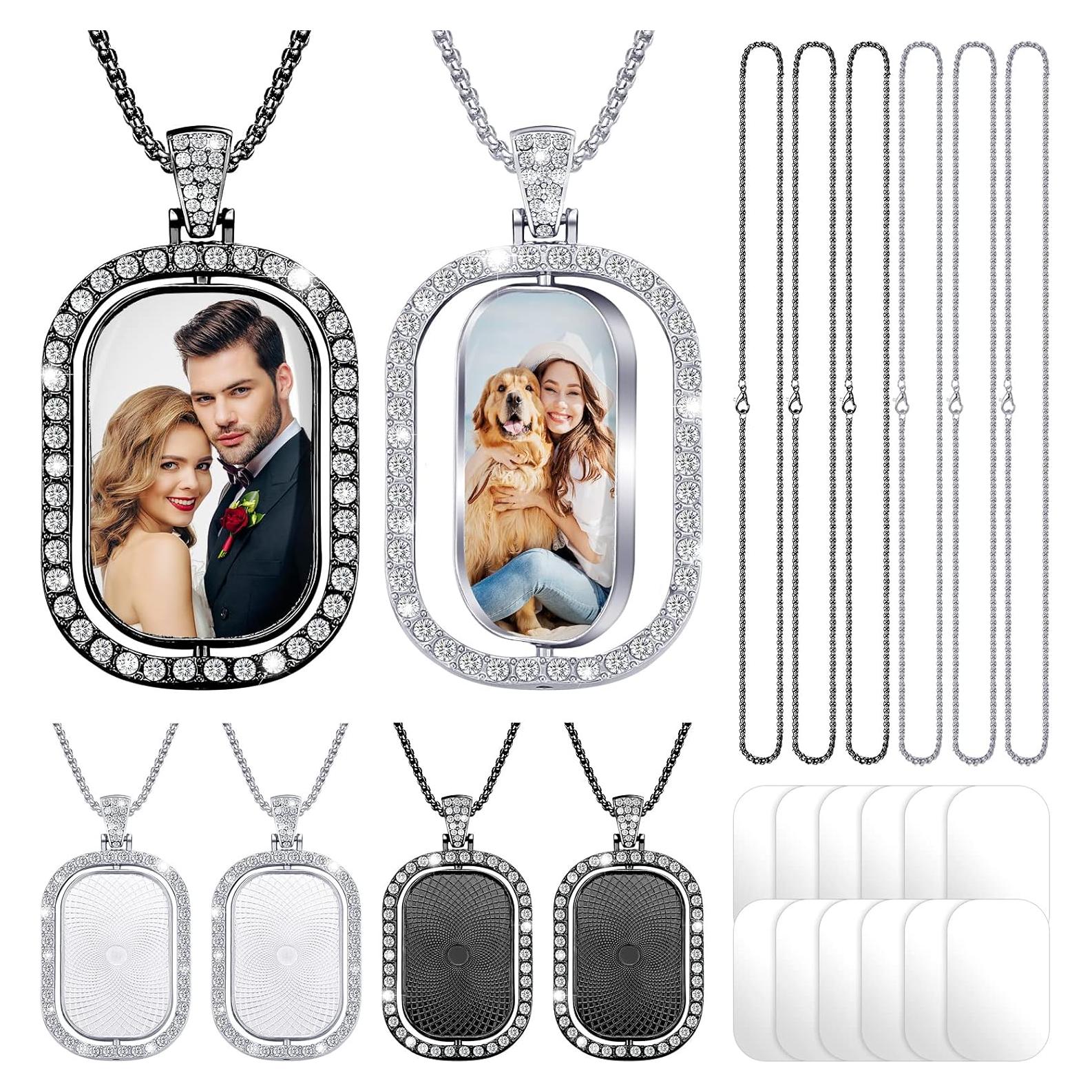 Juego de Colgantes de Rhinestone Junkin 24 Piezas Doble Cara