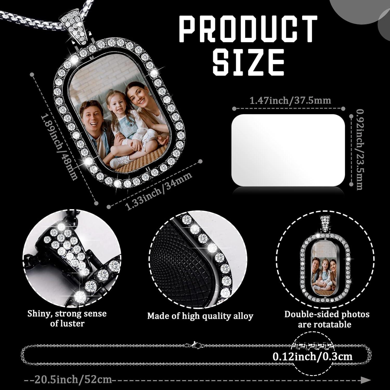 Juego de Colgantes de Rhinestone Junkin 24 Piezas Doble Cara