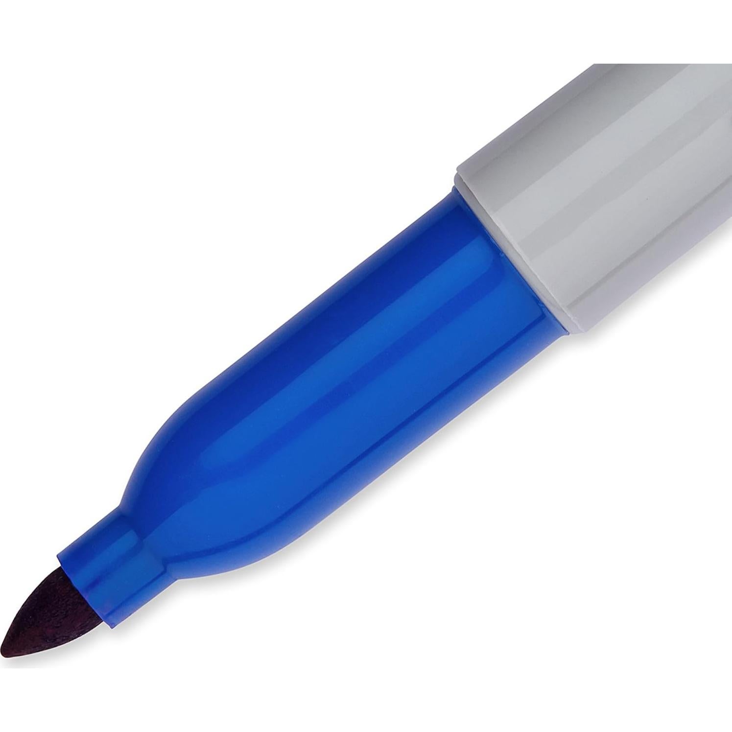 Marcadores Permanentes Sharpie Azul Punta Fina 12 Unidades