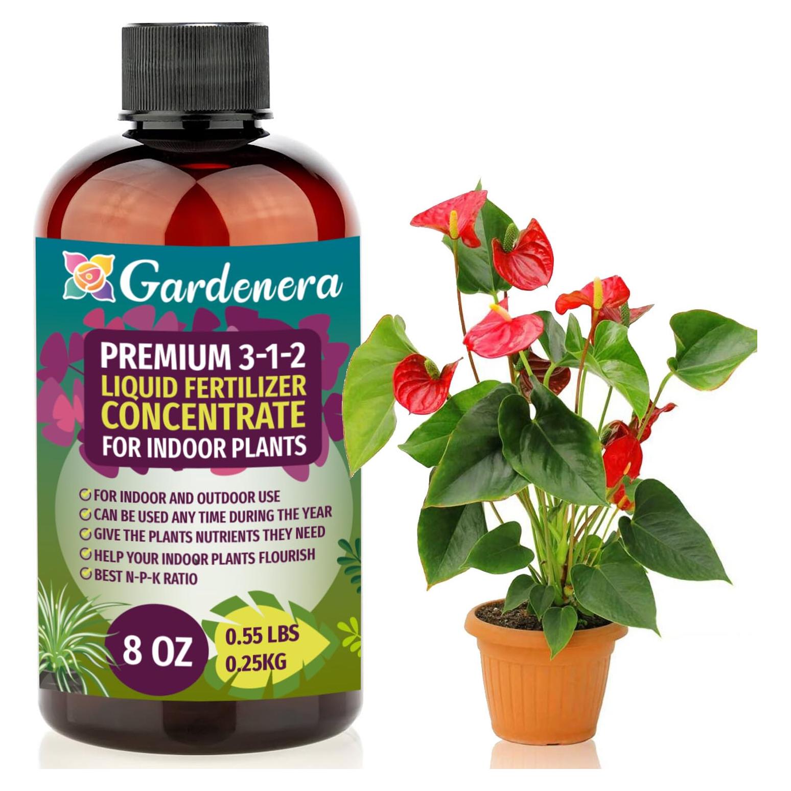 Fertilizante Líquido Concentrado Gardenera 3-1-2 para Plantas 236.6 ml