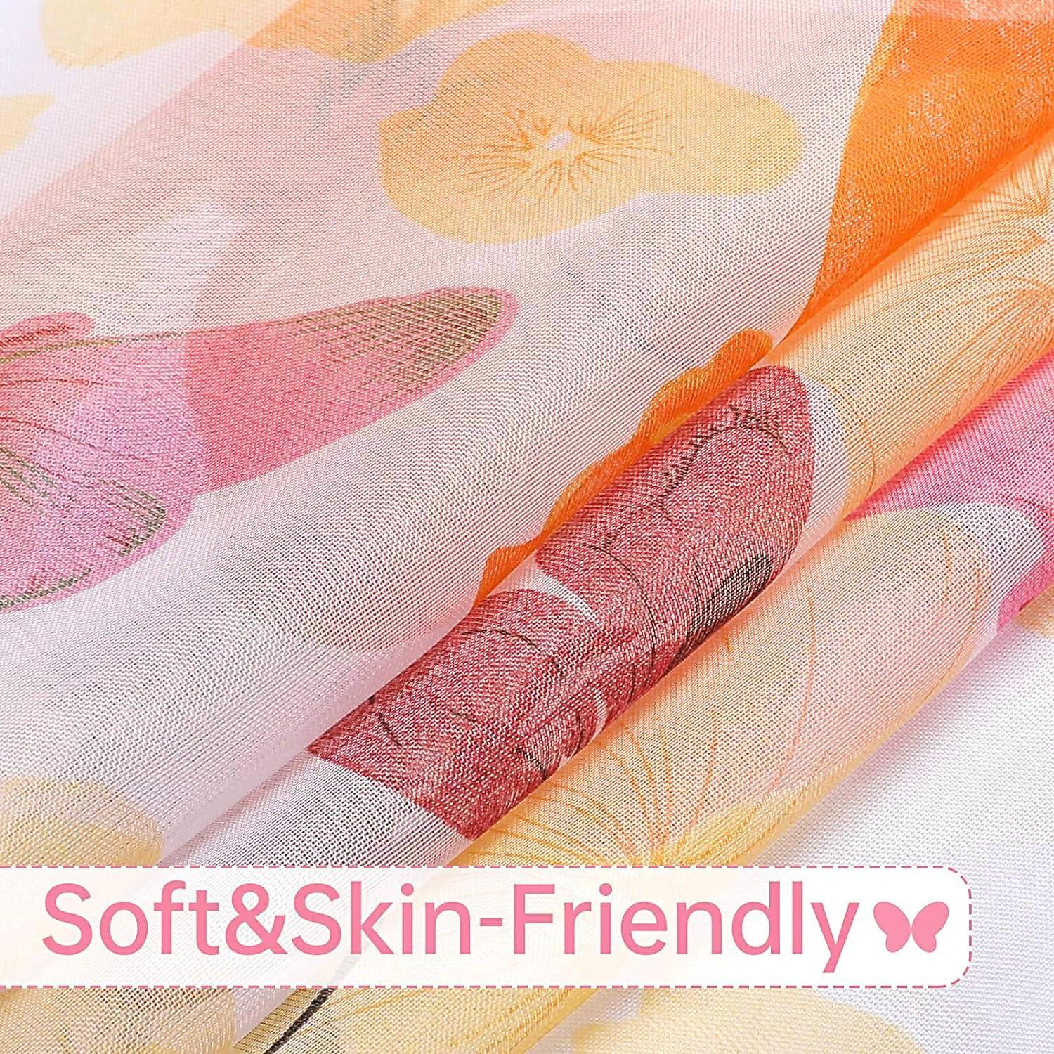 Cortinas Transparentes WUBODTI Mariposa 99x200 cm 2 Paneles