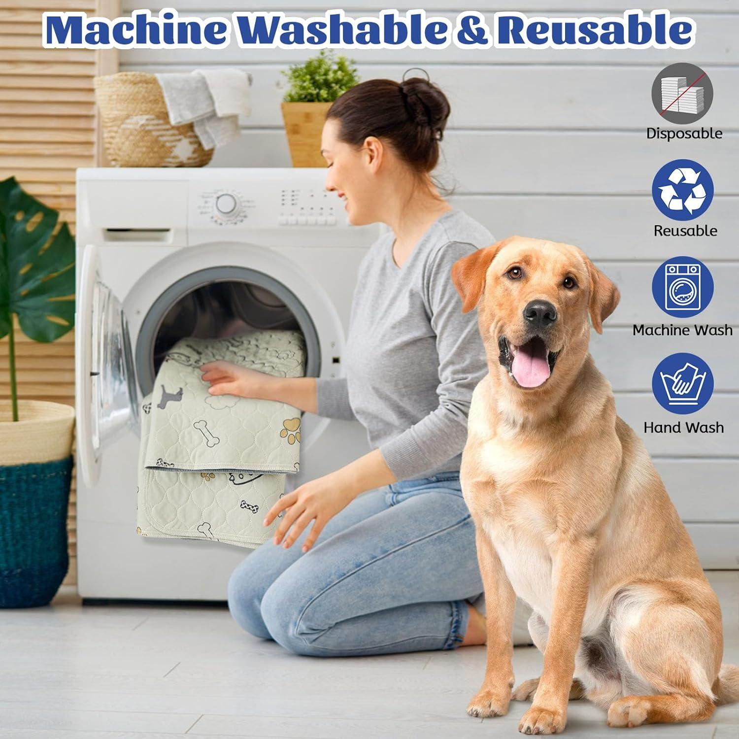 Alfombrillas Lavables para Perros Baodan 86x132 cm Paquete de 2